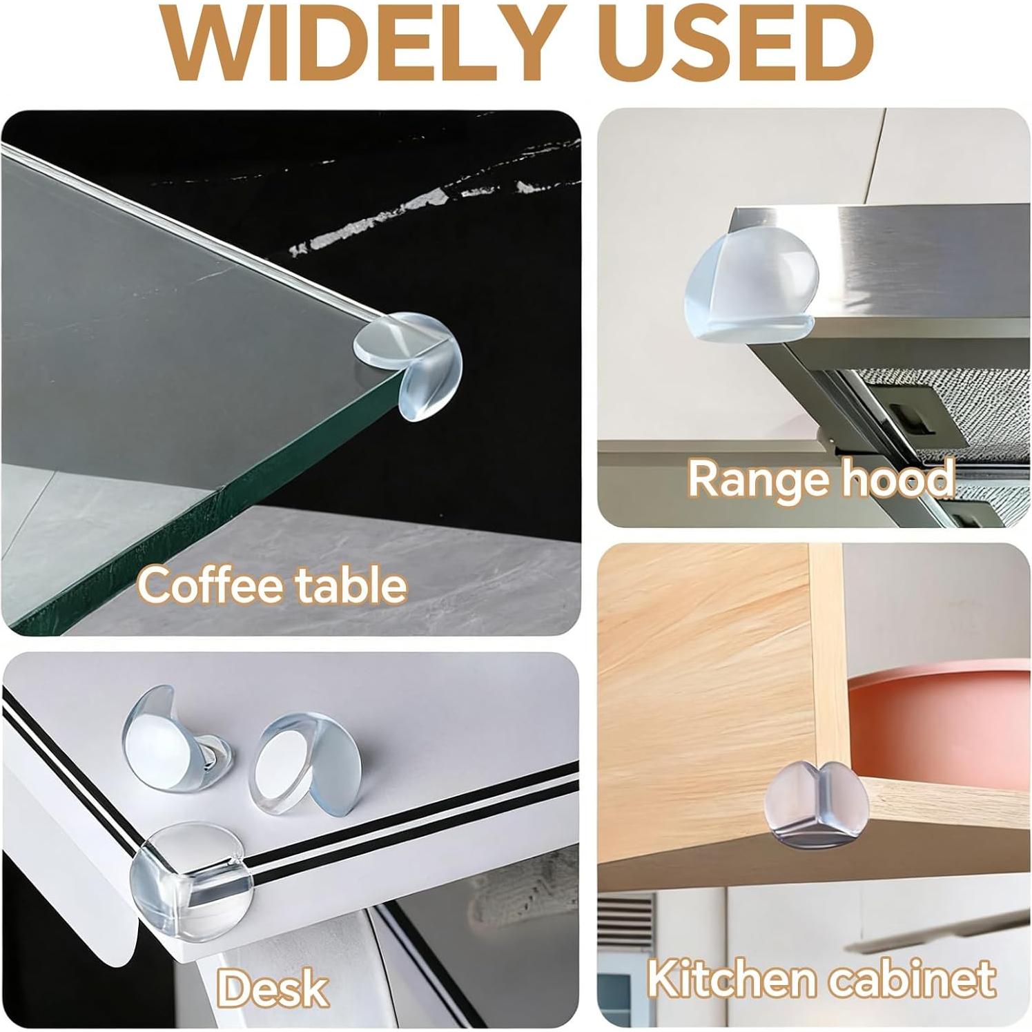 Paquete de 16 Protectores de Esquinas Transparentes Liqqlex