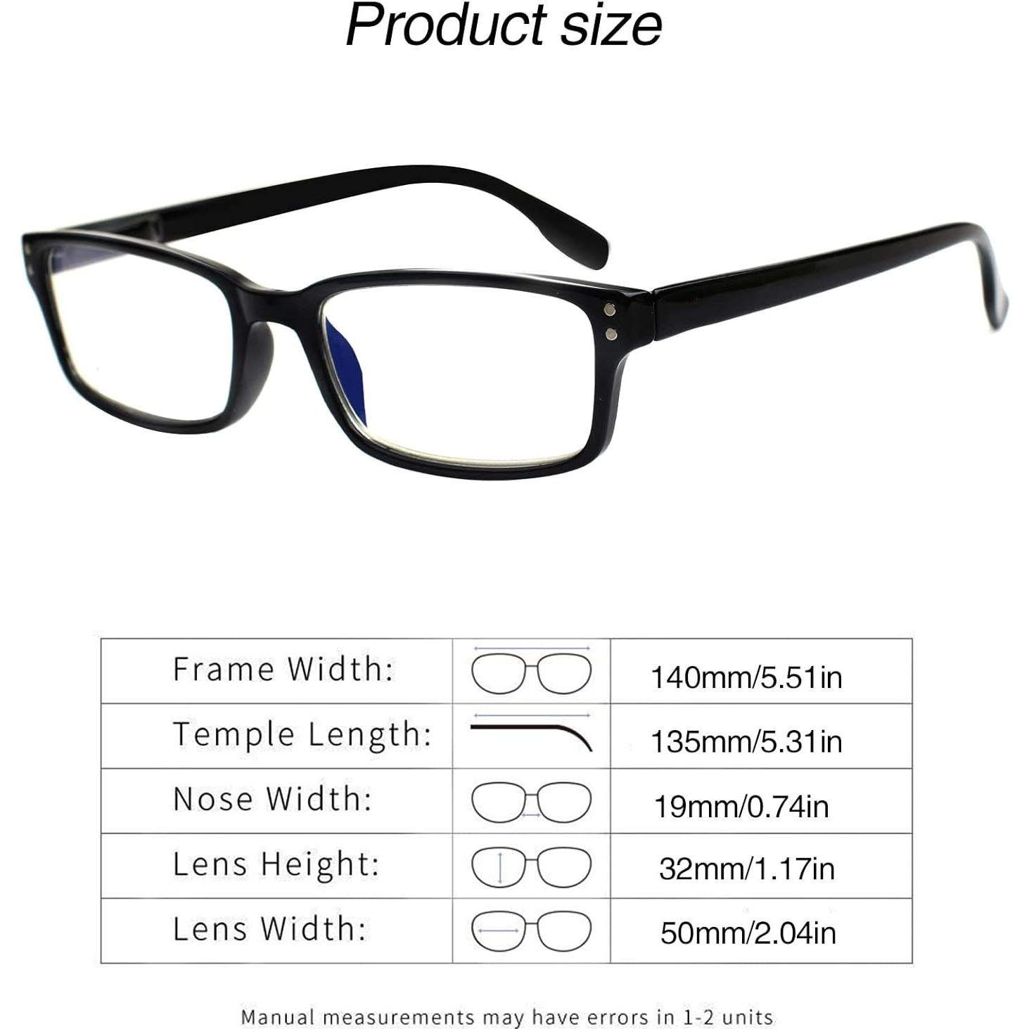 Gafas de lectura Kerecsen 6-Pack con bloqueo luz azul