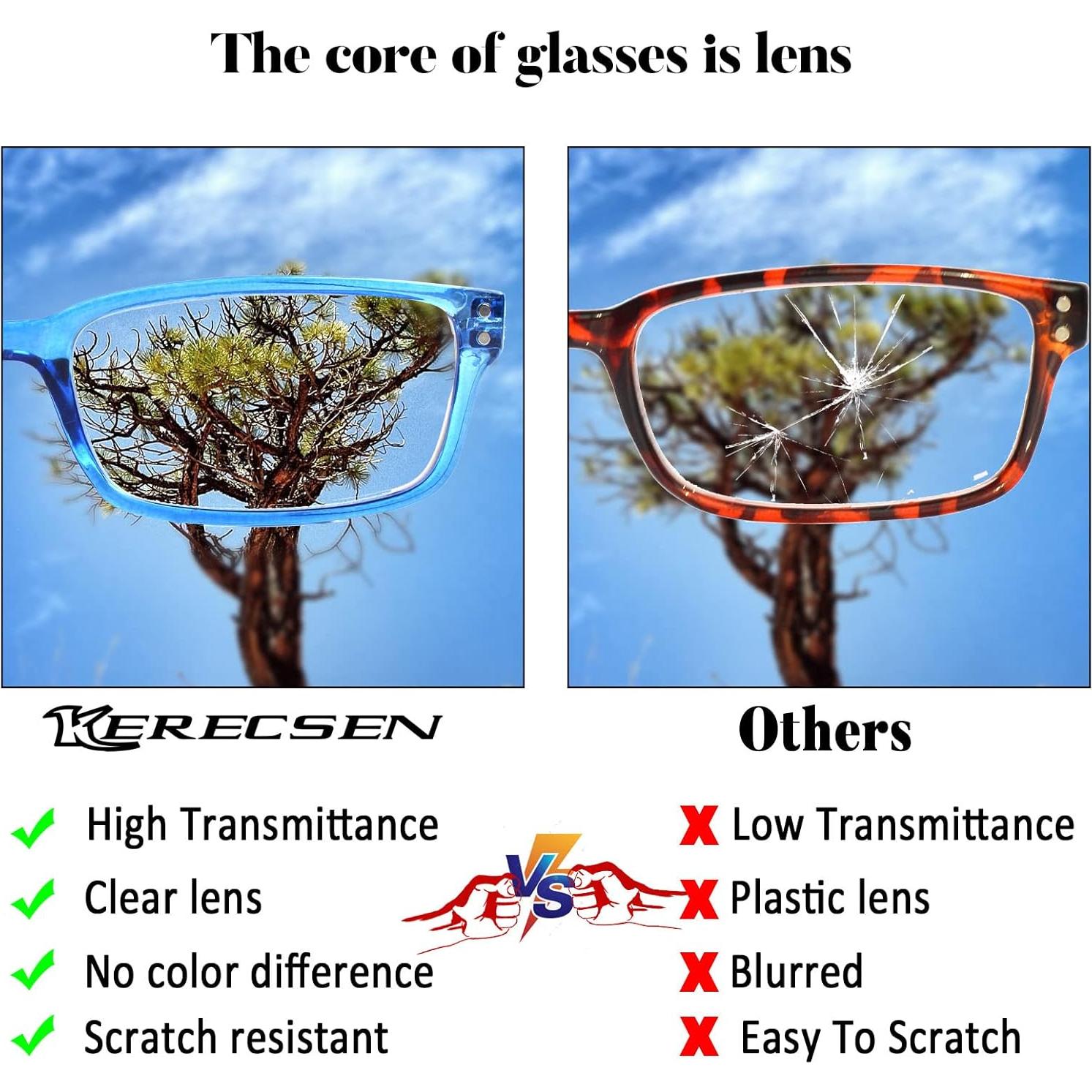 Gafas de lectura Kerecsen 6-Pack con bloqueo luz azul