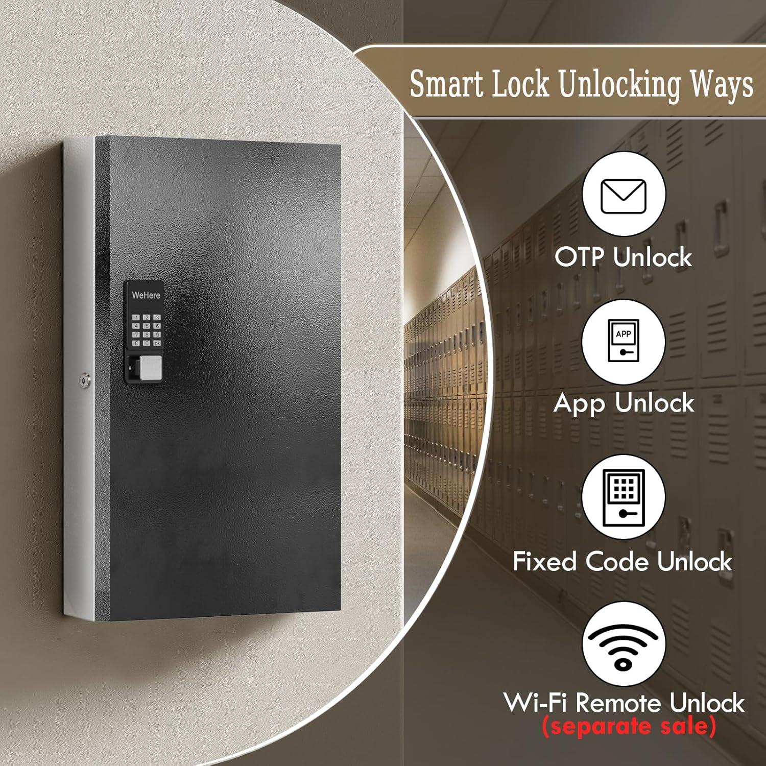 Caja de Llave Inteligente WeHere 192 con Bluetooth y Wi-Fi