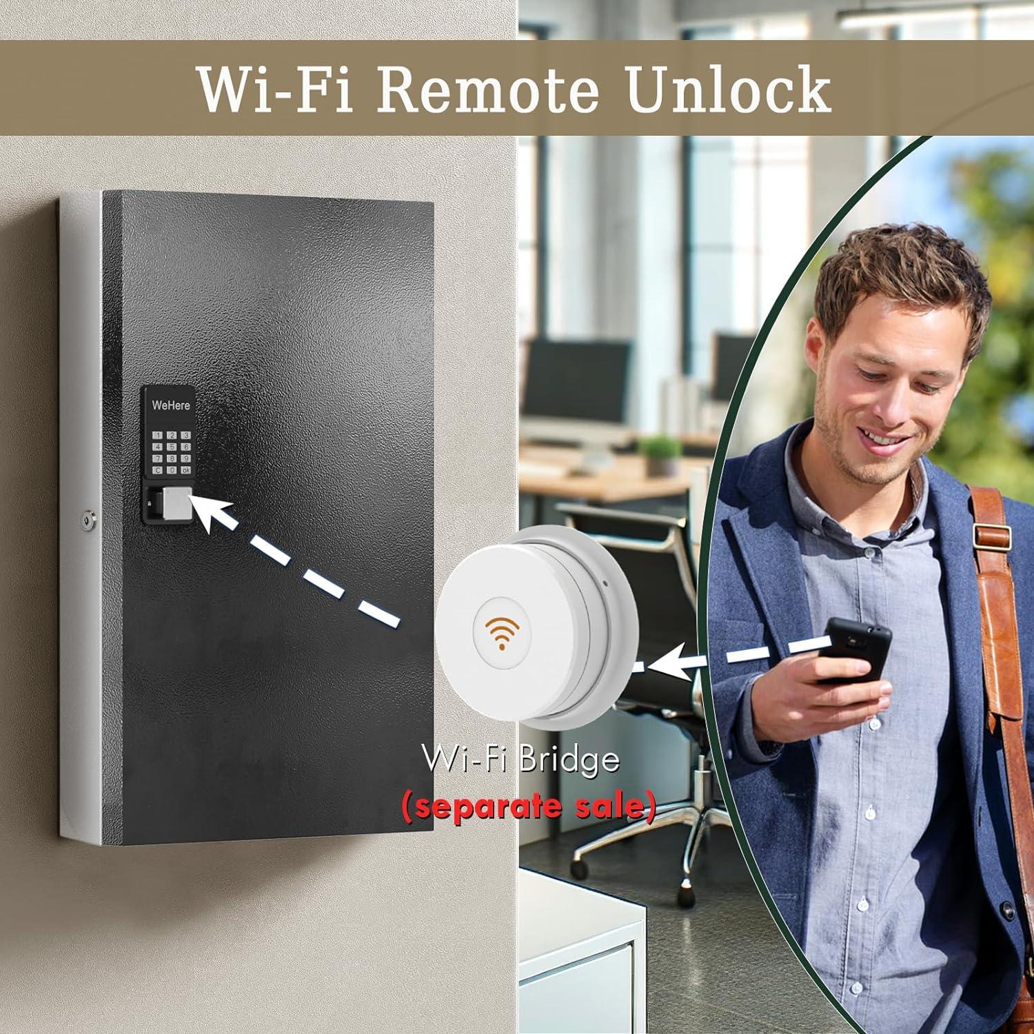 Caja de Llave Inteligente WeHere 192 con Bluetooth y Wi-Fi