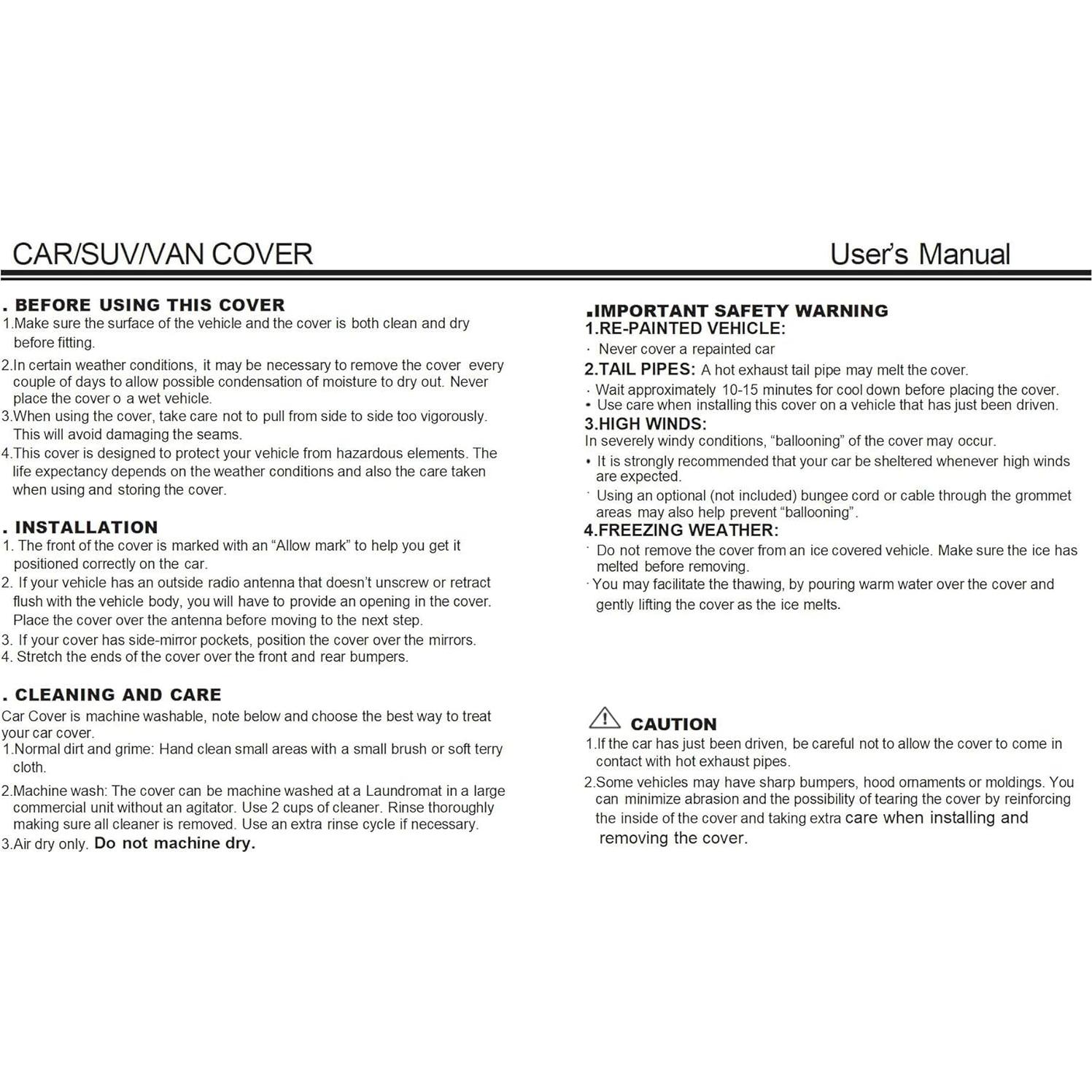 Cubierta de auto X AUTOHAUX para Smart Fortwo 2007-2019