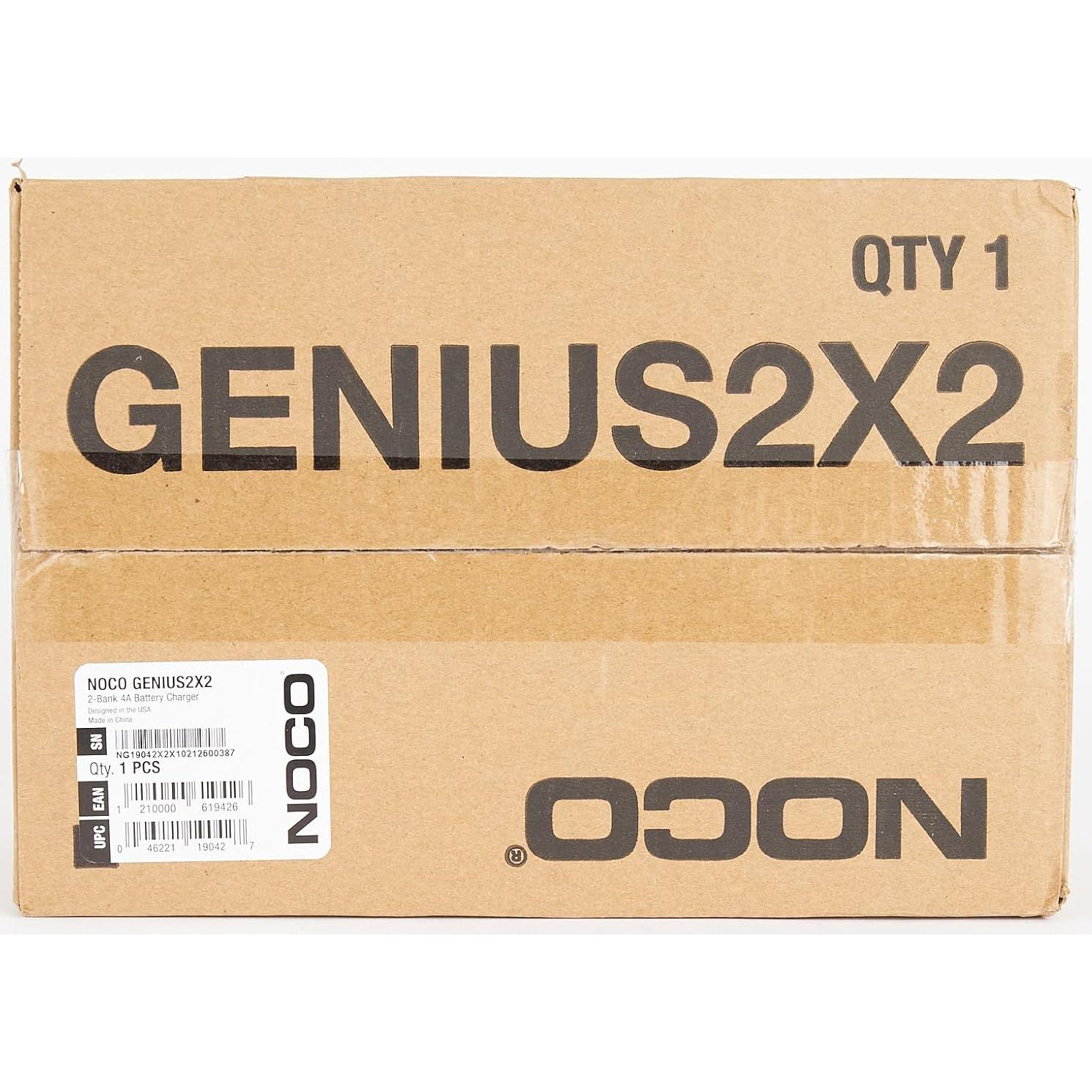 Cargador de Baterías NOCO GENIUS2X2 4A 6V/12V 2 Bancos