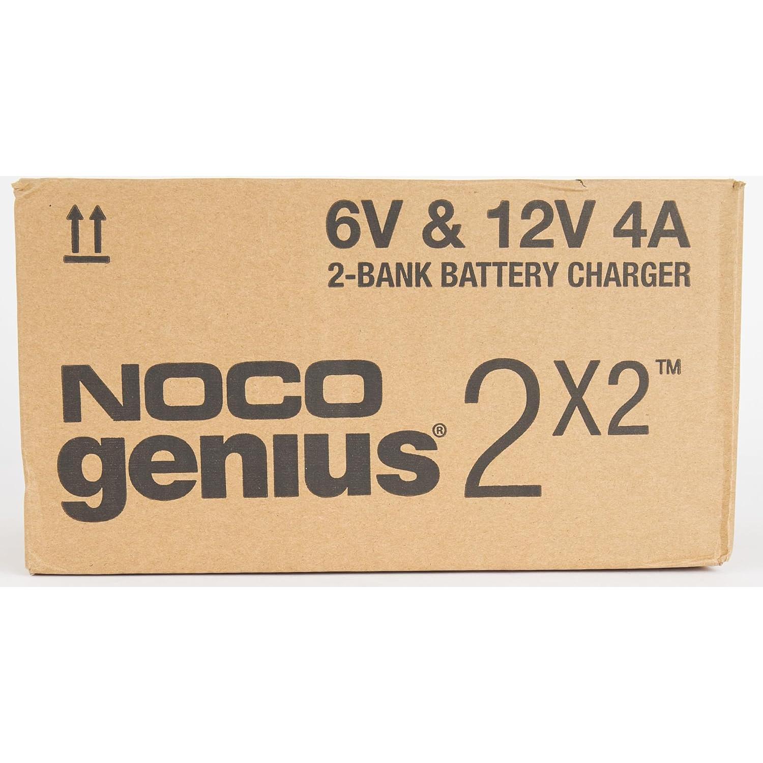 Cargador de Baterías NOCO GENIUS2X2 4A 6V/12V 2 Bancos