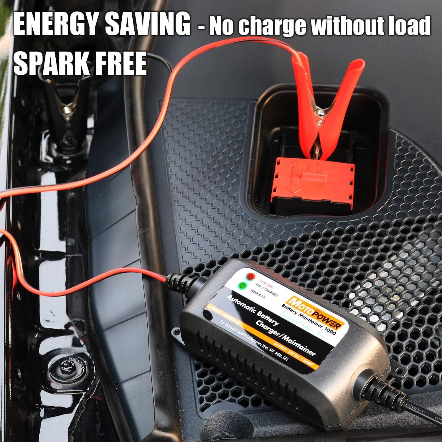 Cargador Automático MOTOPOWER MP00206A 12V 1.5A para Baterías