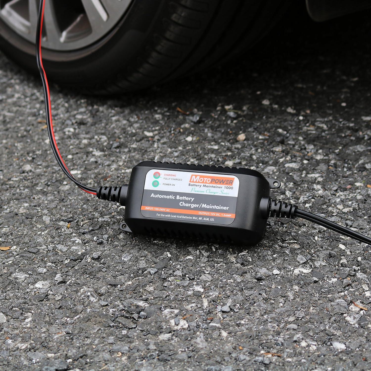 Cargador Automático MOTOPOWER MP00206A 12V 1.5A para Baterías