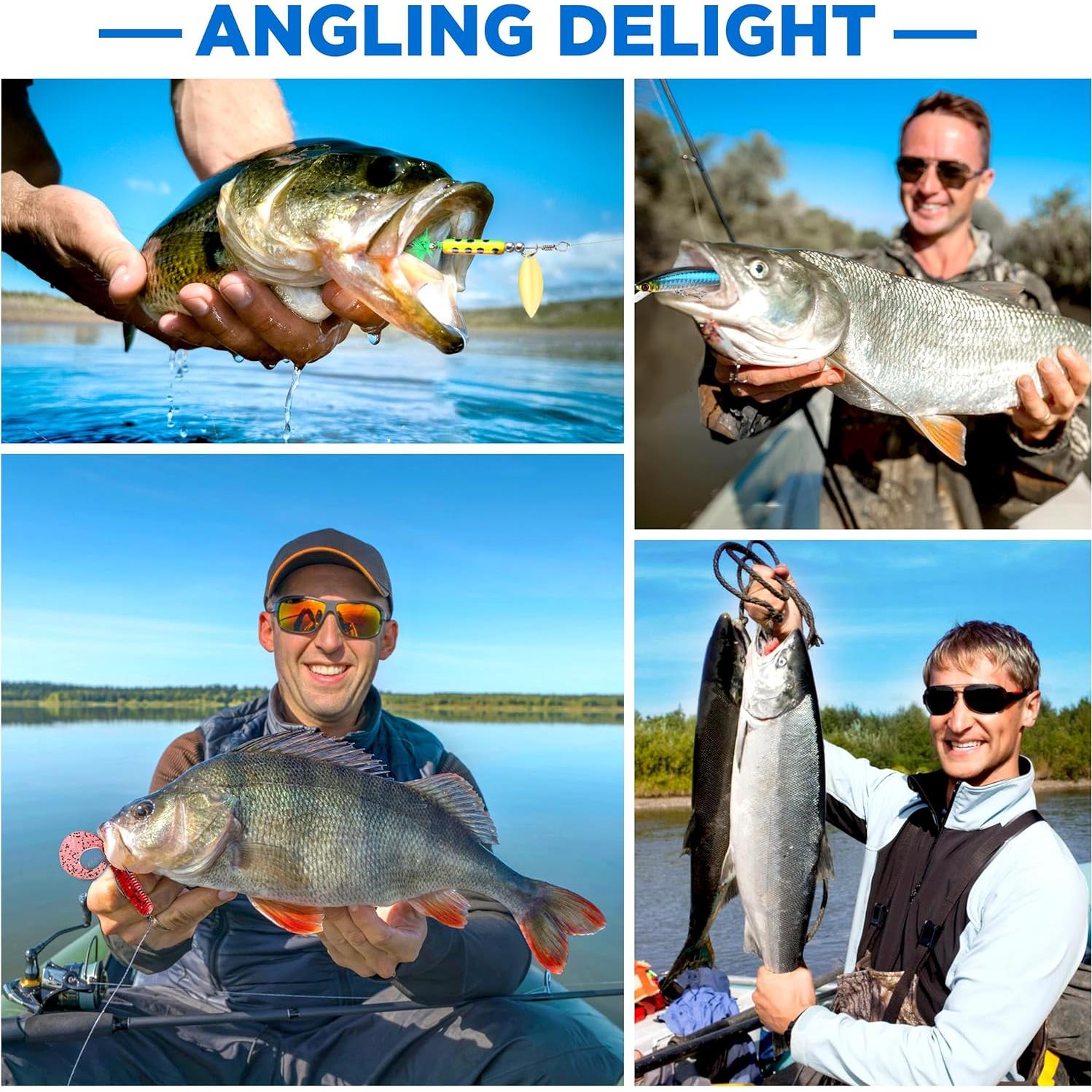 Kit de Cebo de Pesca PLUSINNO 137 Piezas Accesorios Bass