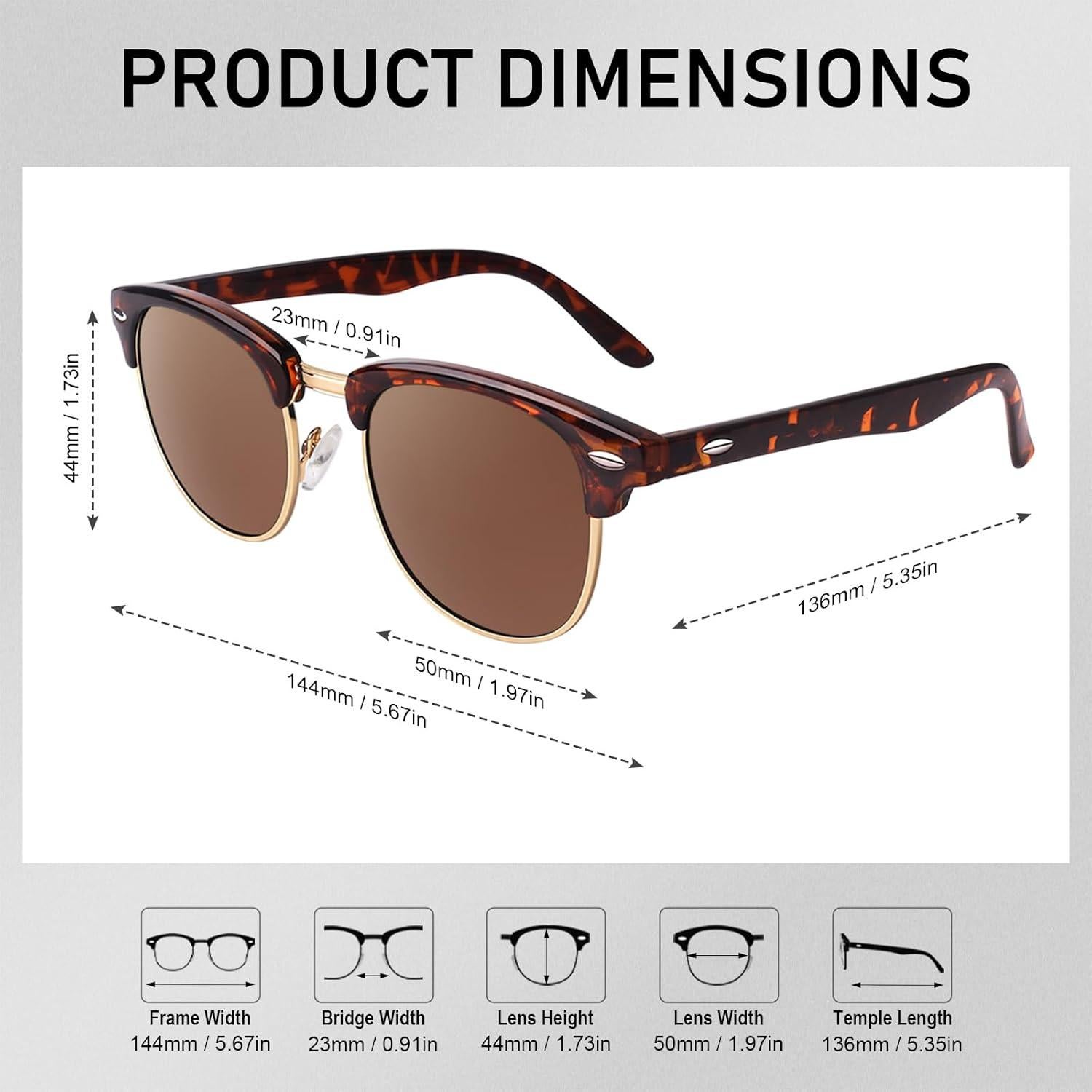 Gafas de Sol GQUEEN GQO6 Polarizadas UV400 para Hombres y Mujeres