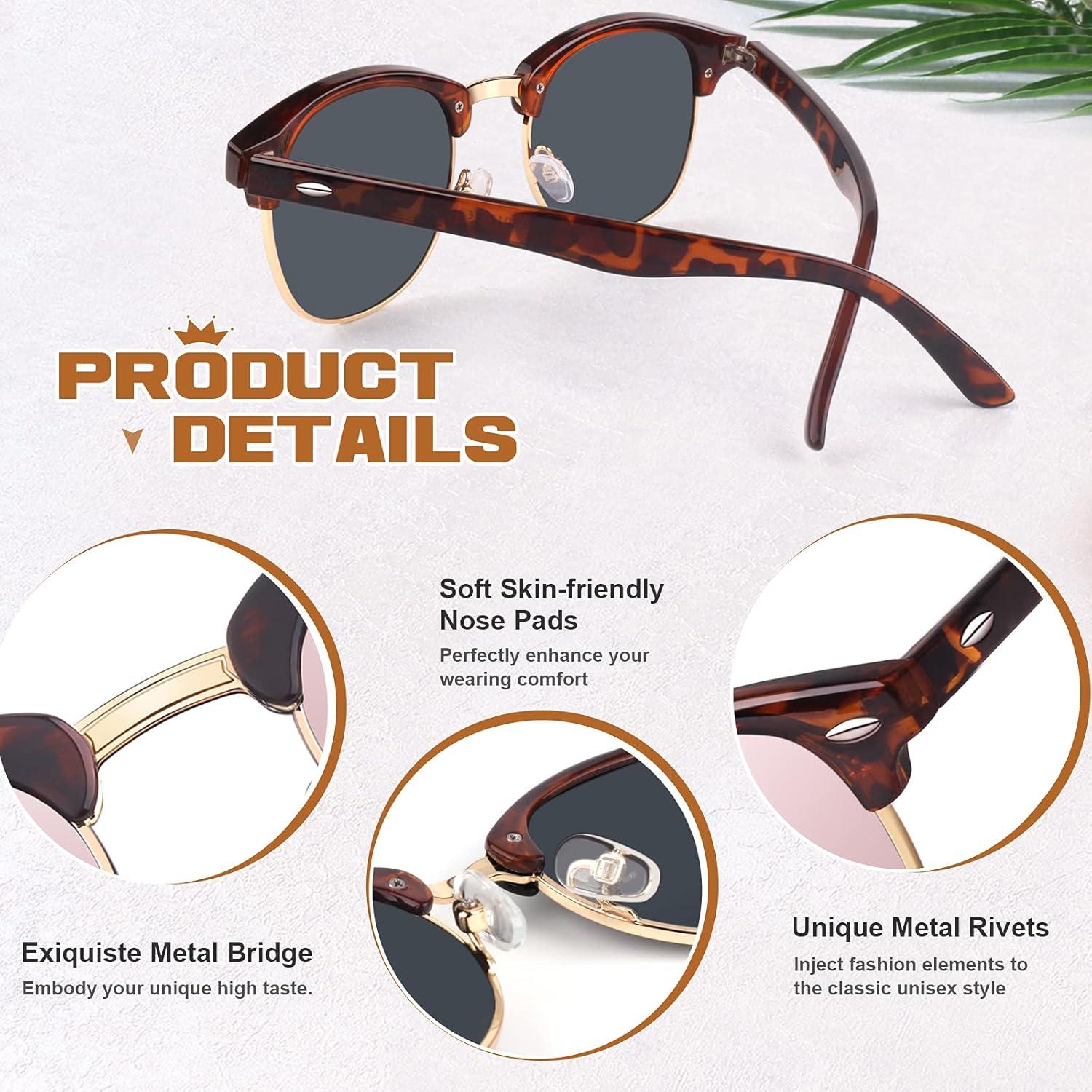 Gafas de Sol GQUEEN Polarizadas Clásicas para Hombres y Mujeres