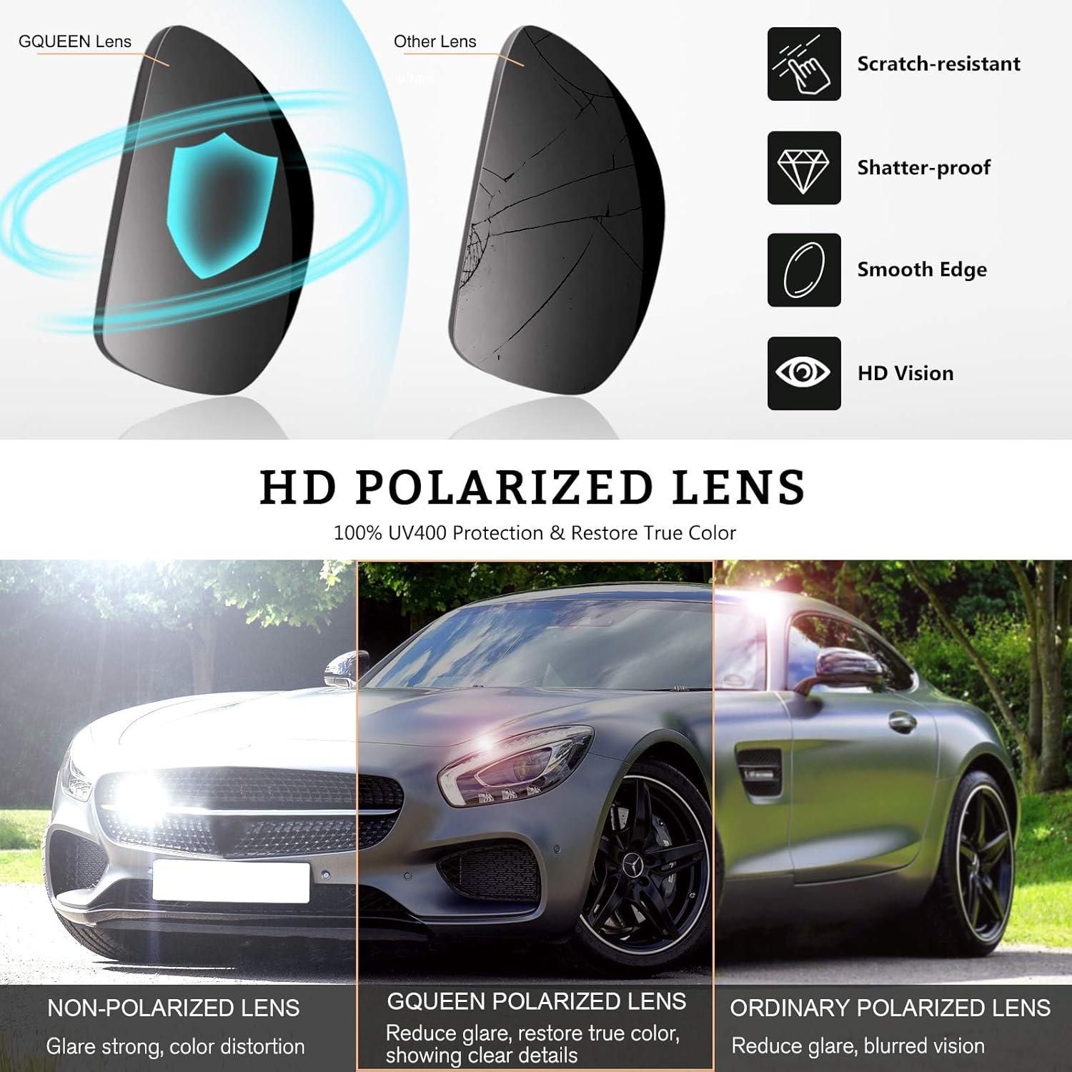 Gafas de Sol GQUEEN Polarizadas Clásicas para Hombres y Mujeres