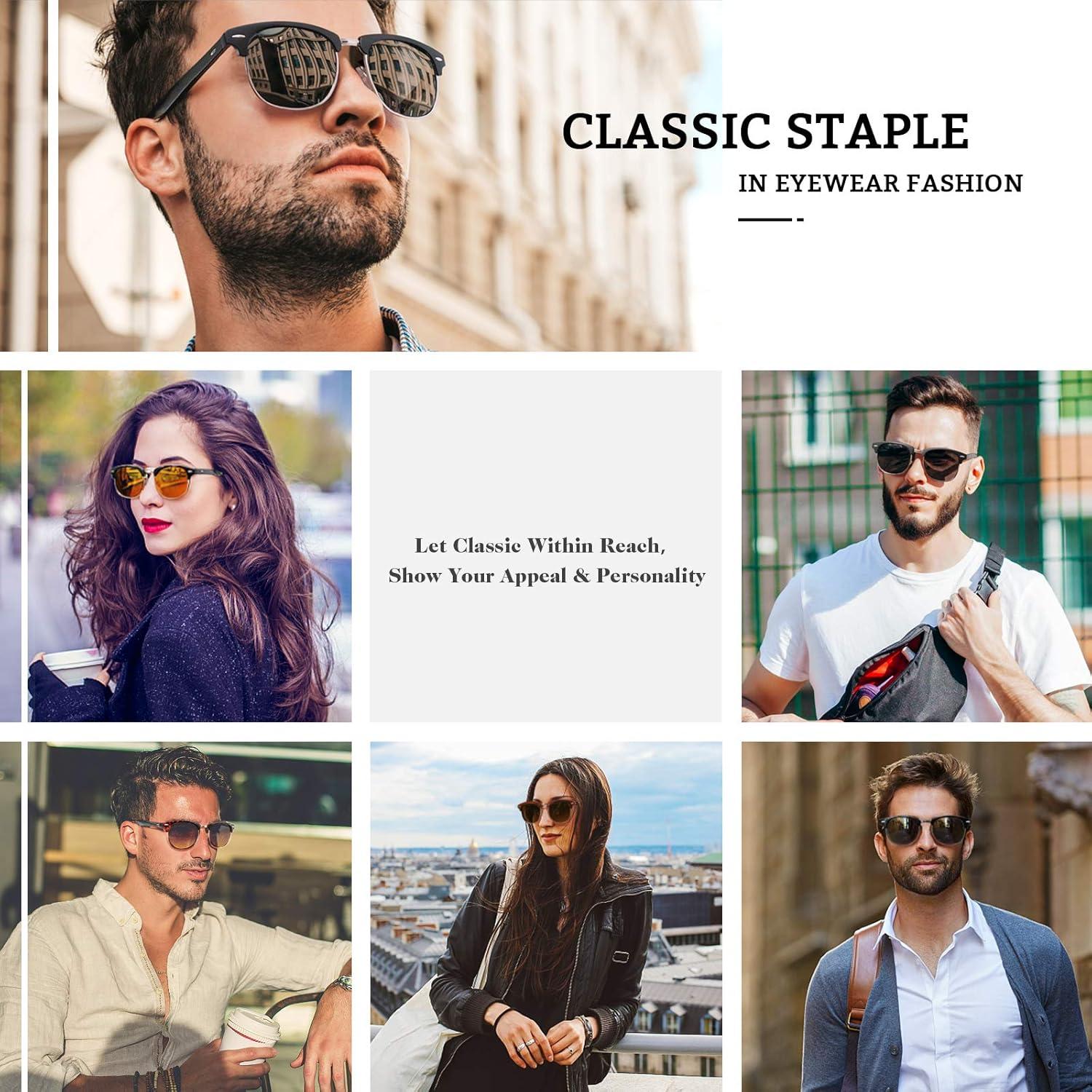 Gafas de Sol GQUEEN GQO6 Polarizadas Clásicas para Hombres y Mujeres