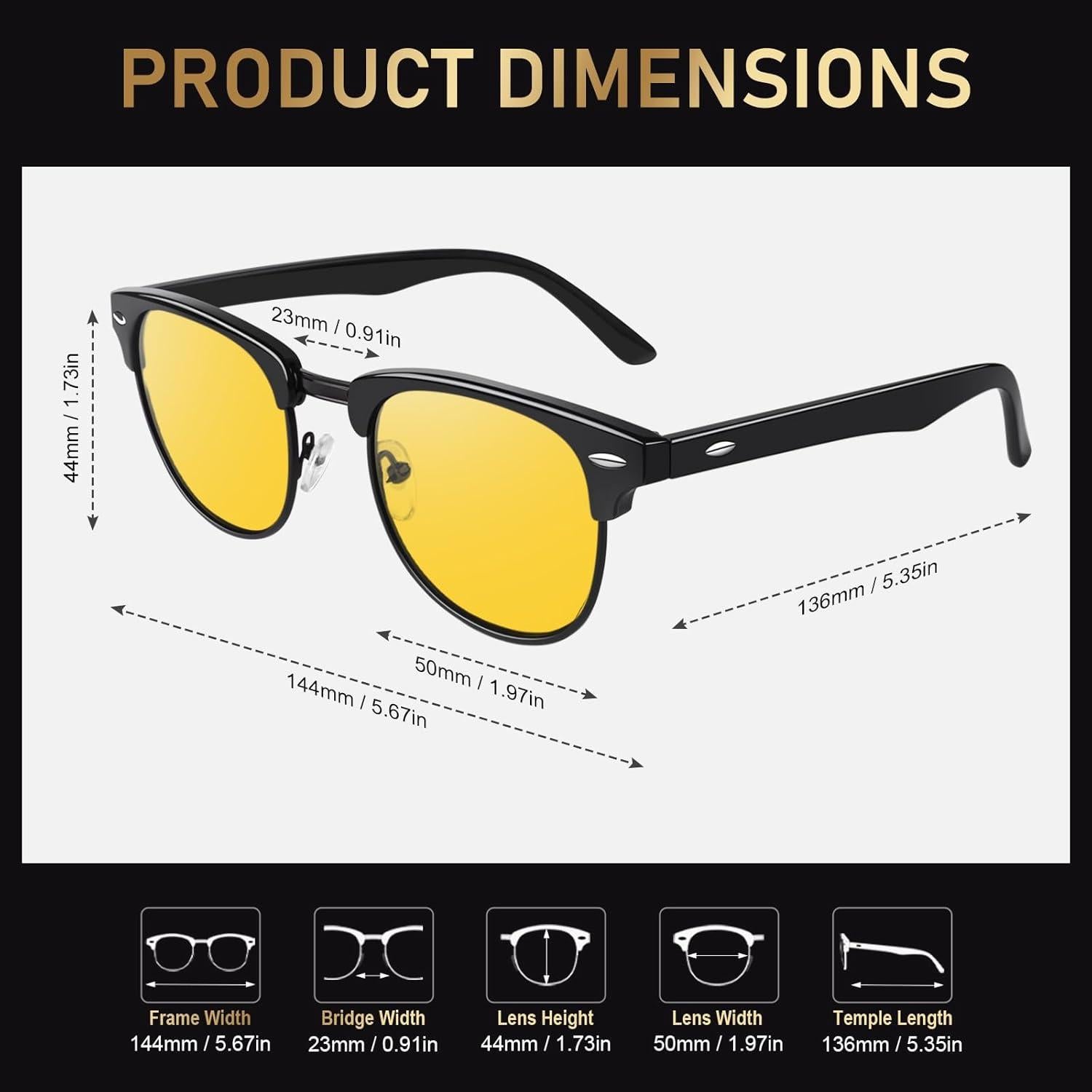 Gafas de Sol GQUEEN GQO6 Polarizadas para Hombres y Mujeres