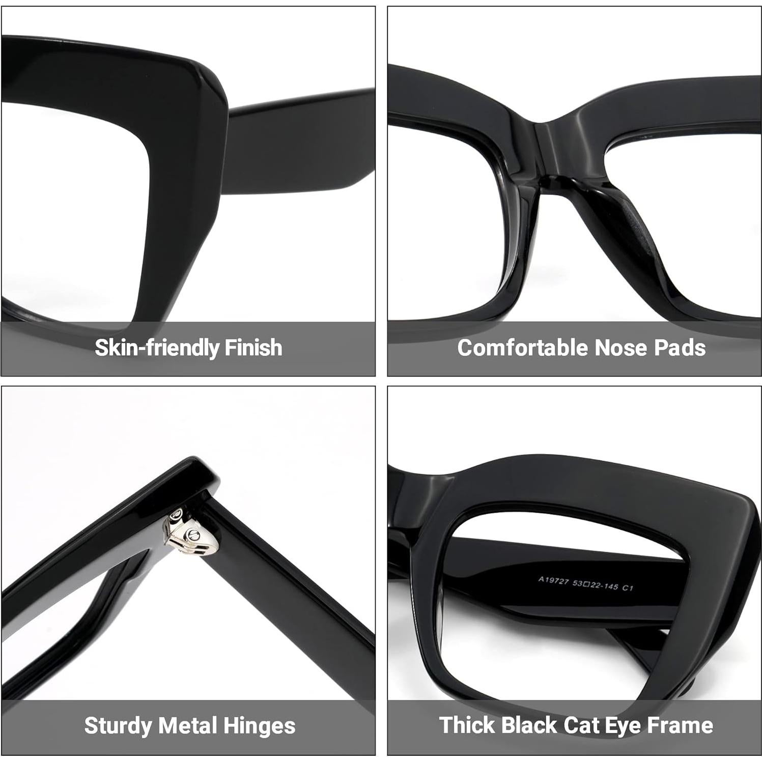 Gafas de Sol Zeelool Charmaine Ojo de Gato Transparente