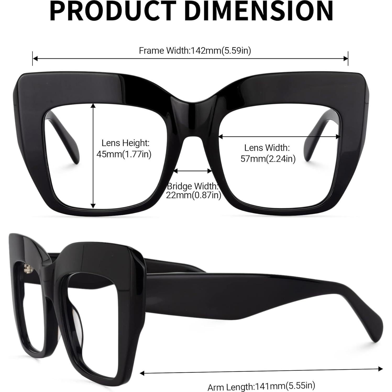 Gafas de Sol Zeelool Charmaine Ojo de Gato Transparente