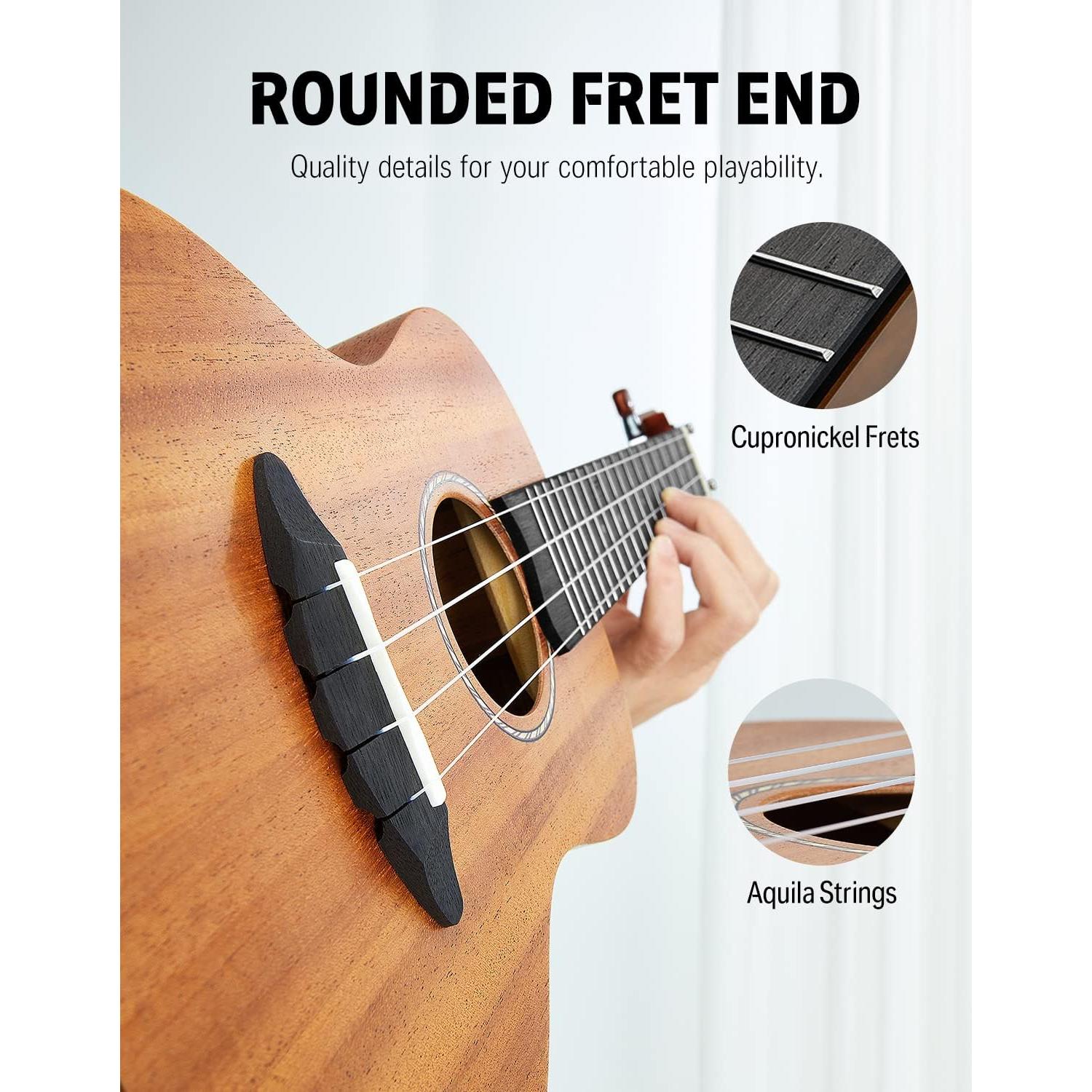 Ukelele Soprano Donner Caoba 21" Kit Completo para Principiantes