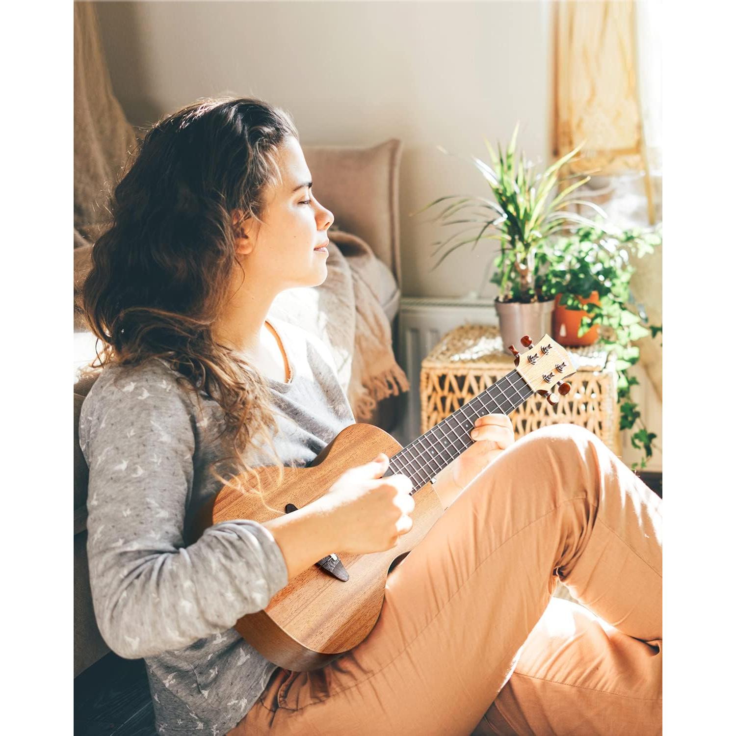 Ukelele Soprano Donner Caoba 21" Kit Completo para Principiantes