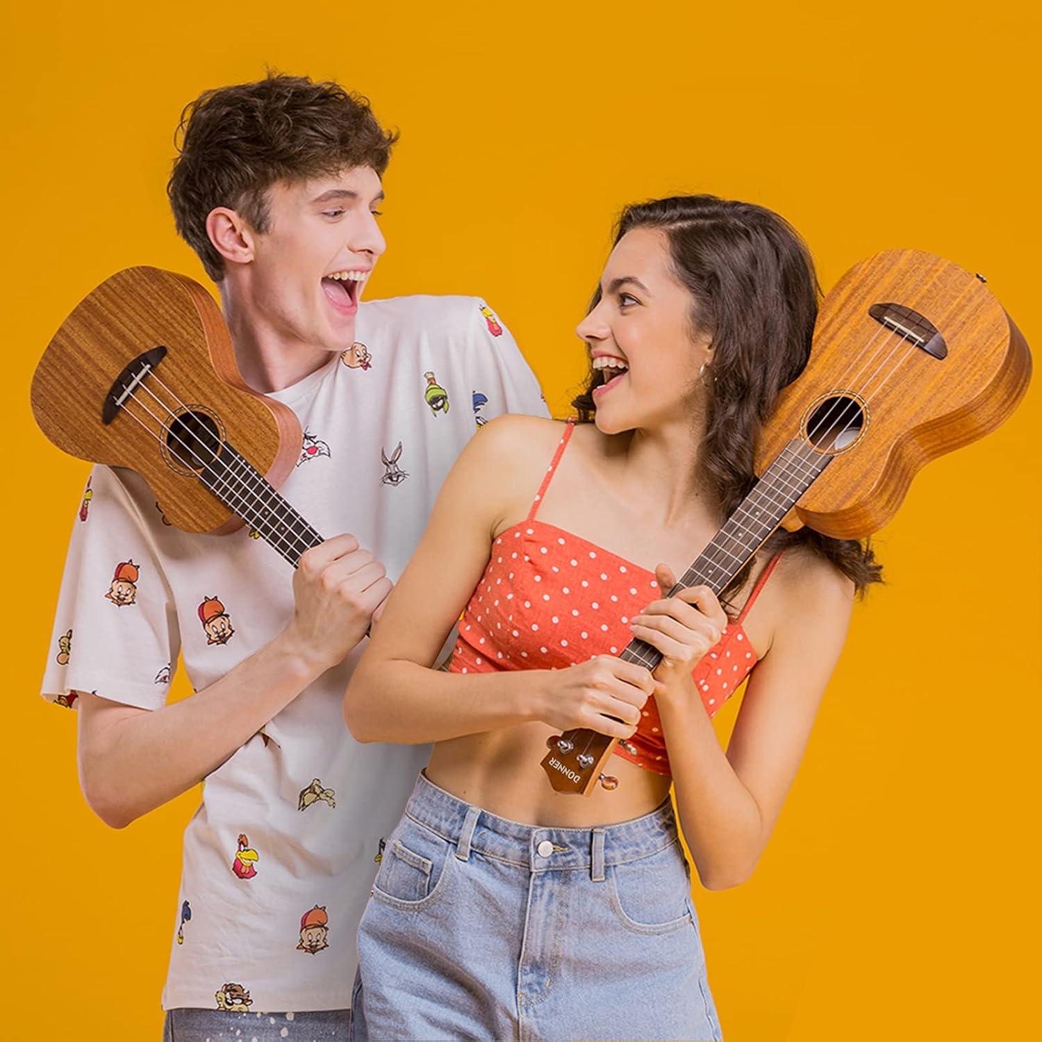 Ukelele Soprano Donner Caoba 21" Kit Completo para Principiantes