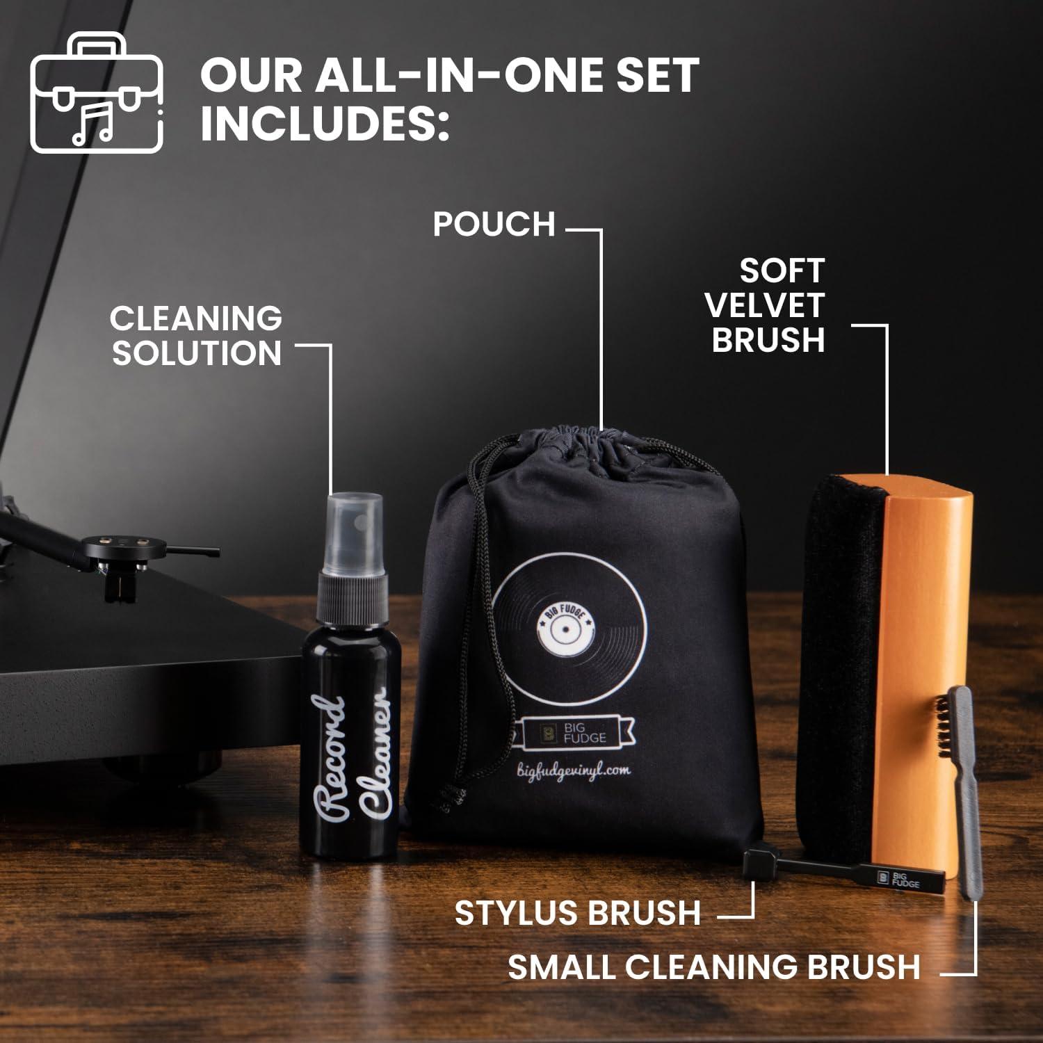 Kit de Limpieza de Discos de Vinilo Big Fudge 4 en 1