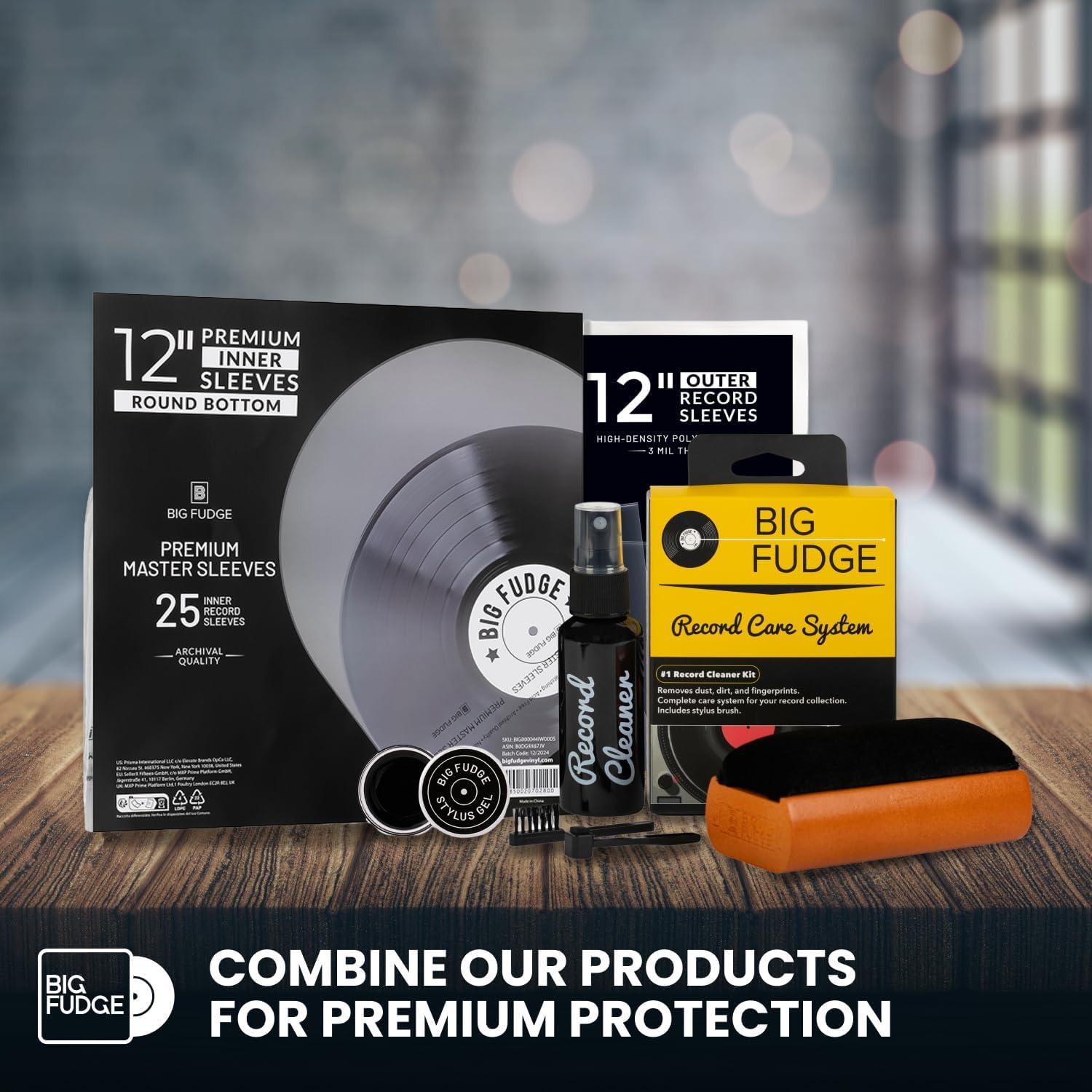 Kit de Limpieza de Discos de Vinilo Big Fudge 4 en 1