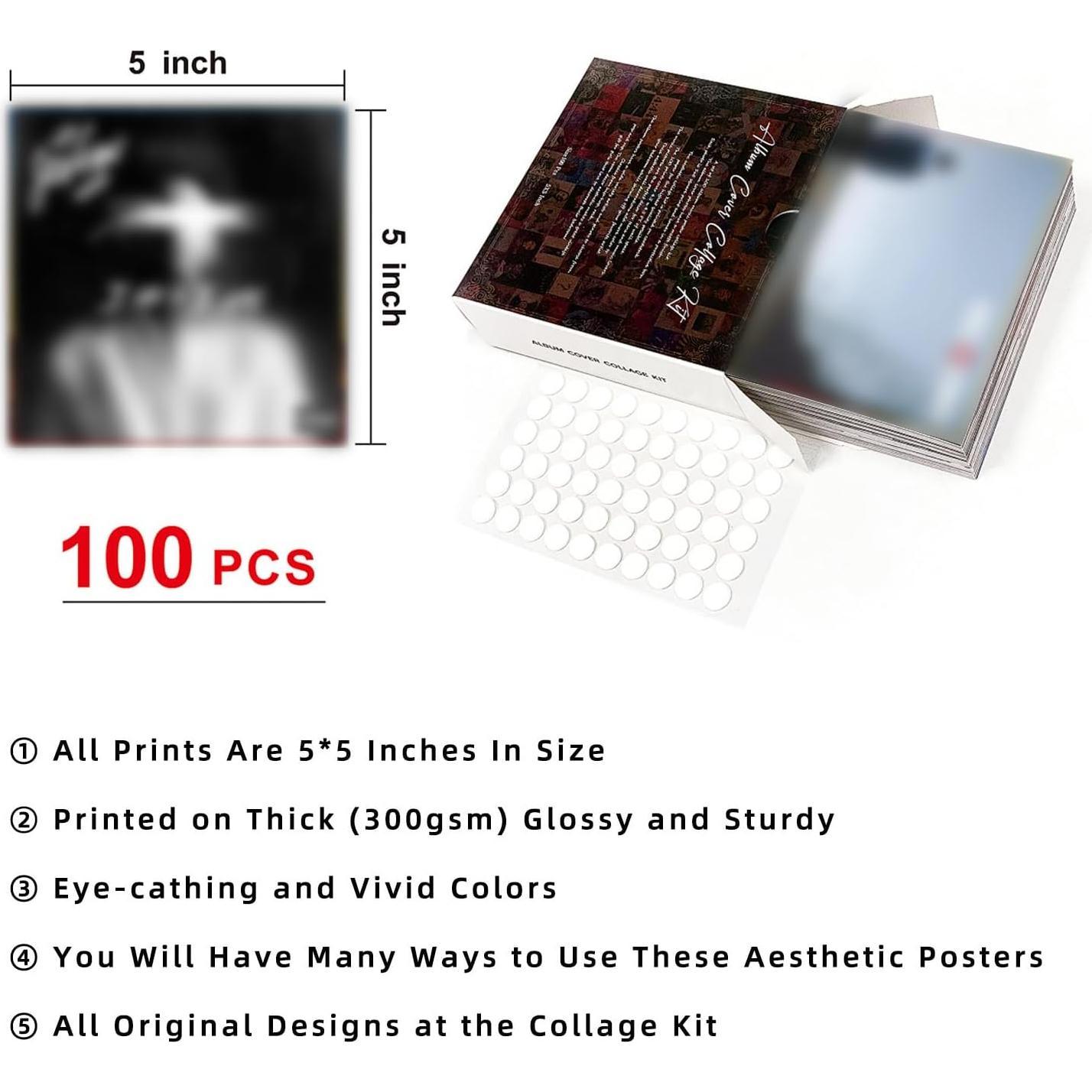 Kit de Collage de Pósters A ART·ZONE 100 Pcs 12.7x12.7 cm