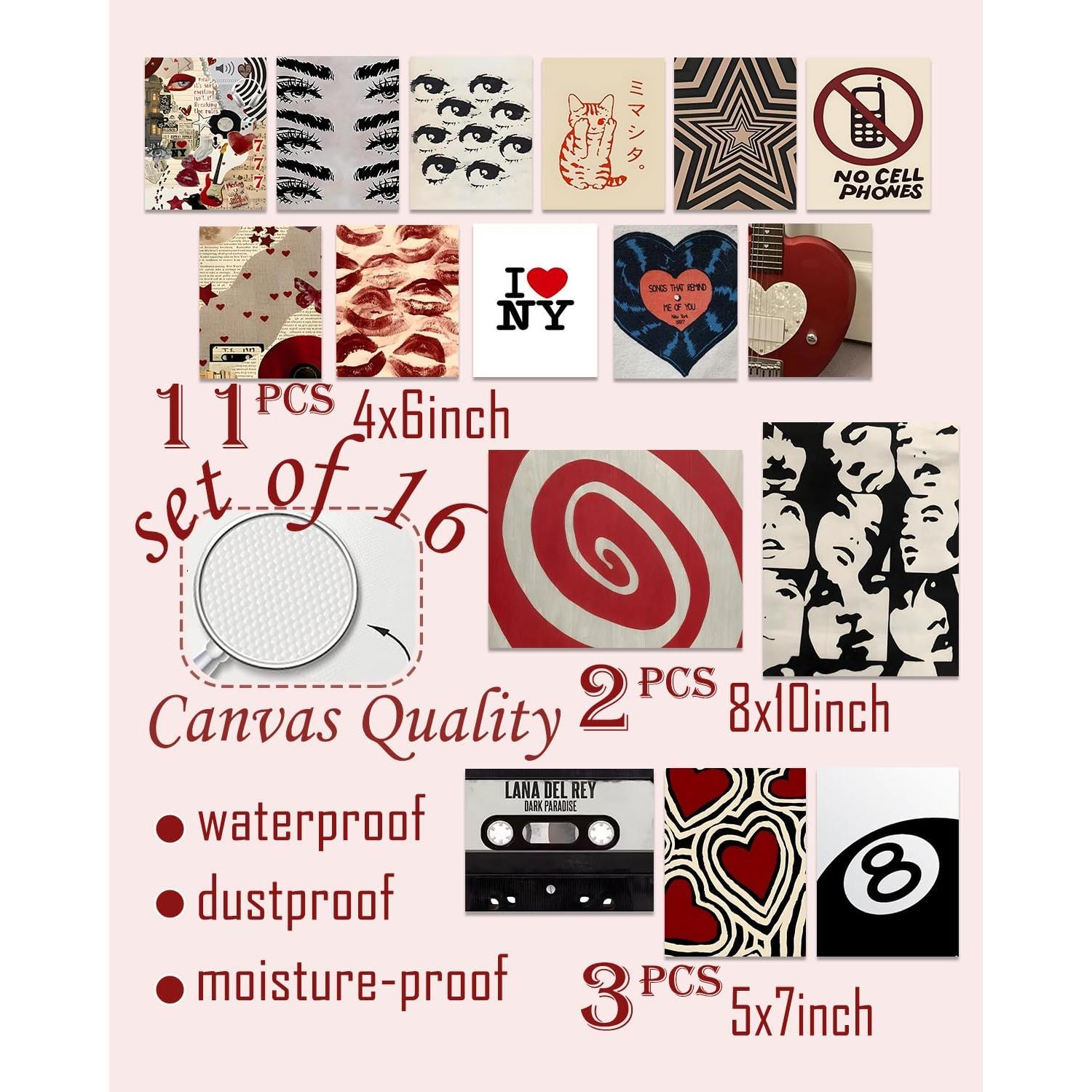 Set de 16 Posters Chica del Centro ASTRDECOR - Decoración Estética