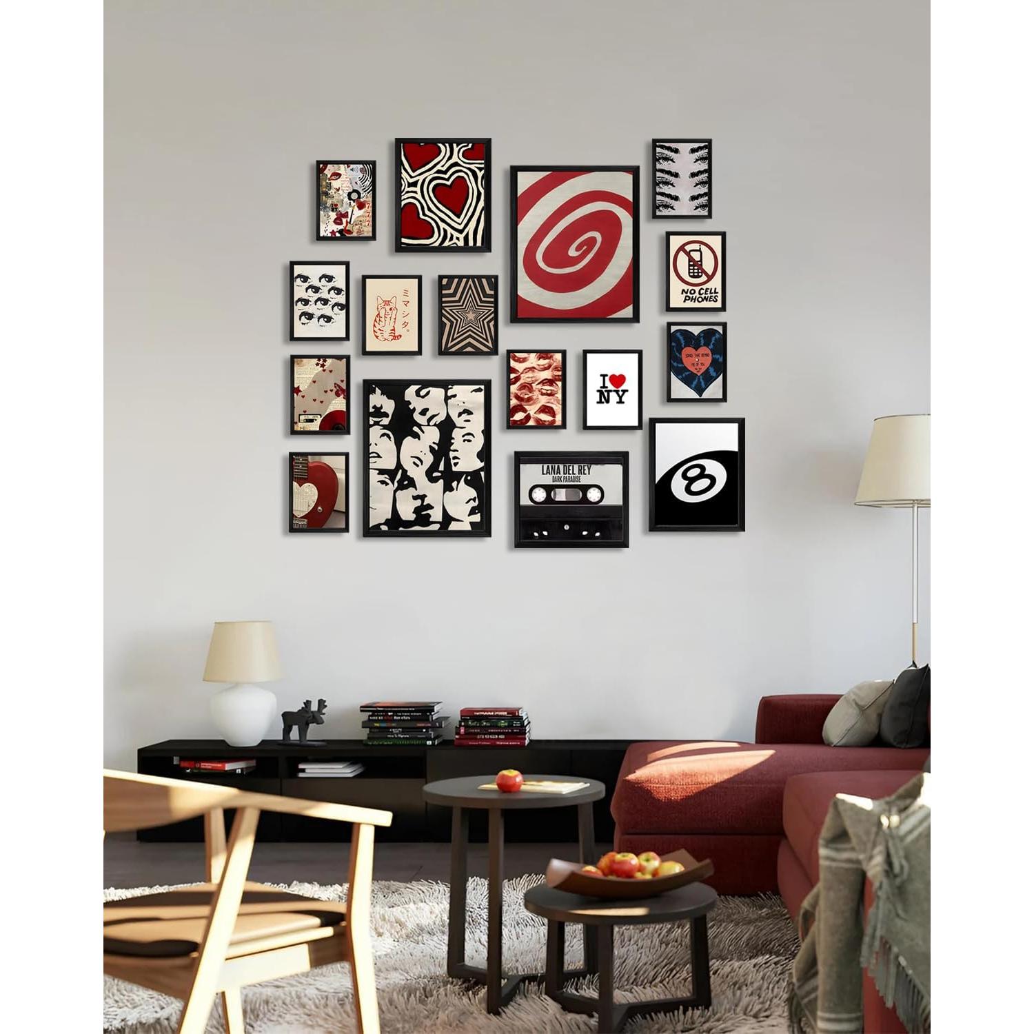 Set de 16 Posters Chica del Centro ASTRDECOR - Decoración Estética