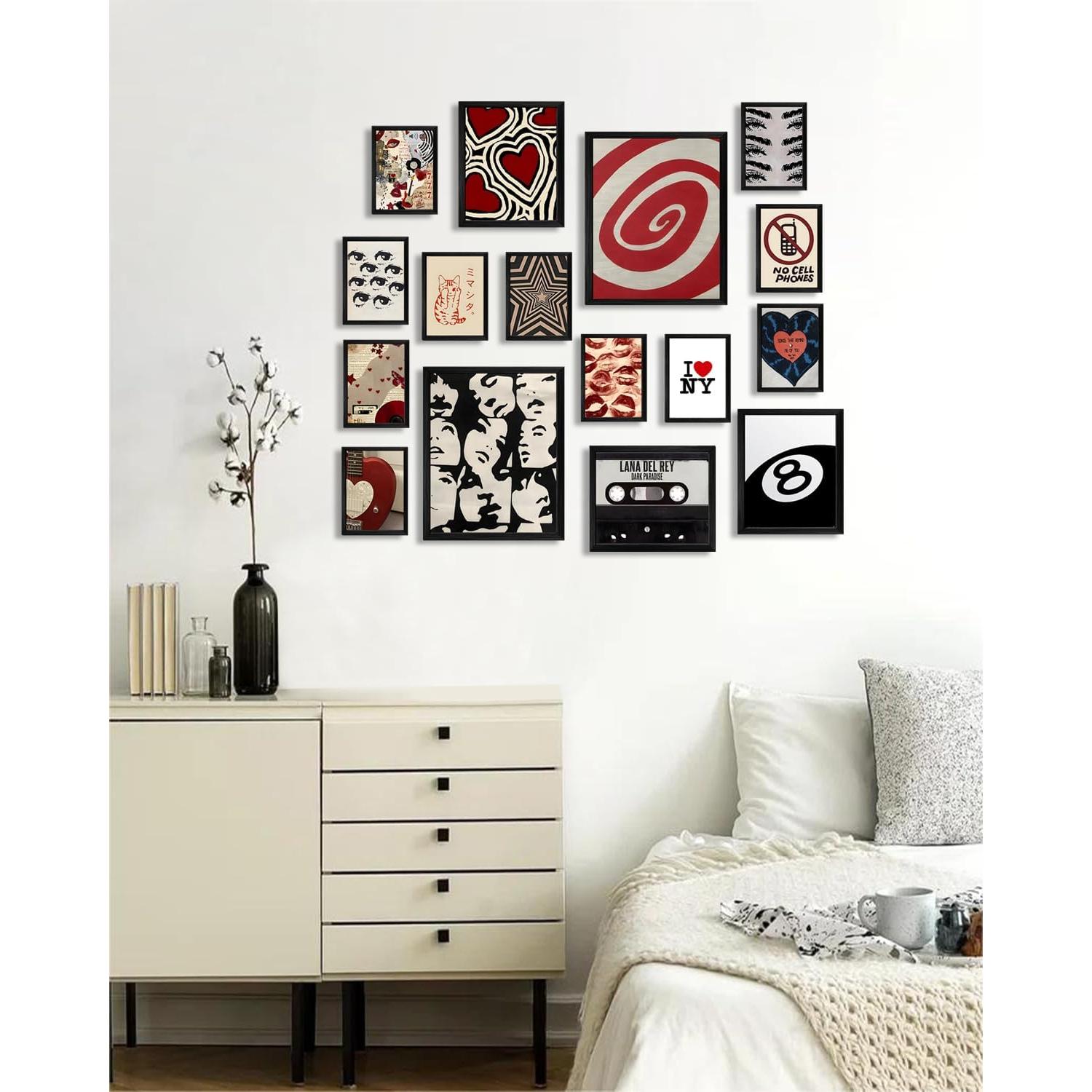 Set de 16 Posters Chica del Centro ASTRDECOR - Decoración Estética