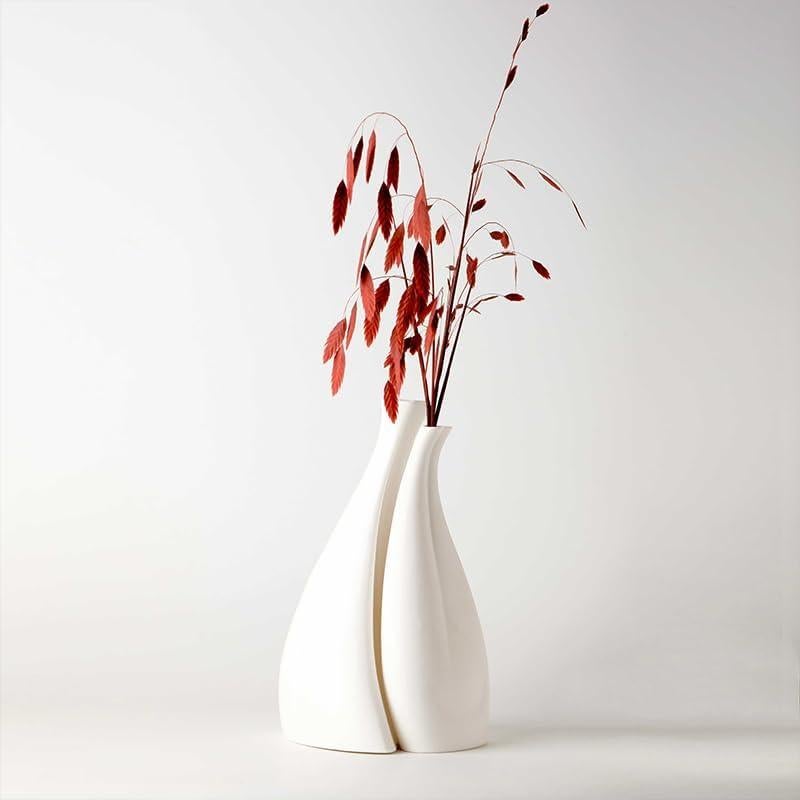 Jarrón de Cerámica Orna Minimalista Nórdico Paquete de 2