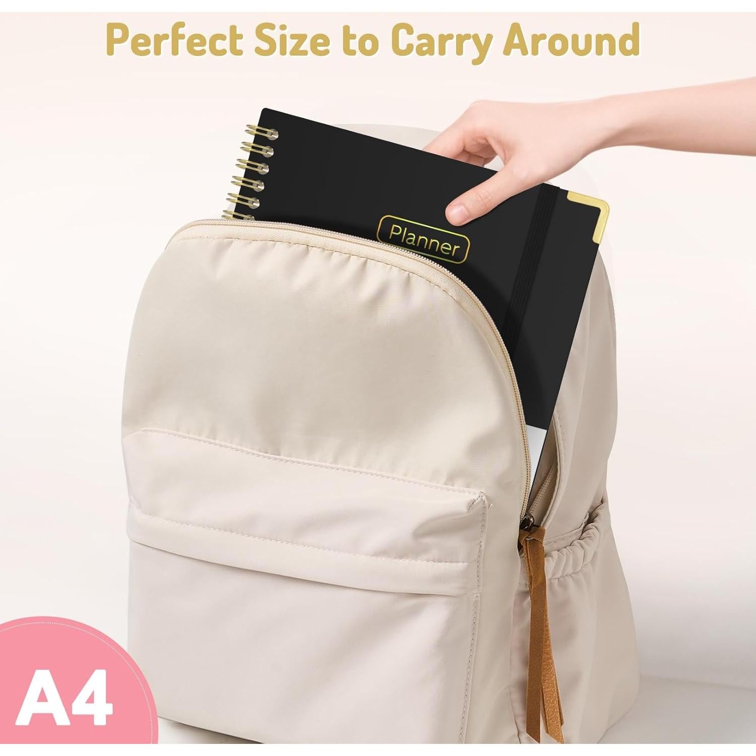 Planificador 2026 Forvencer Tapa Dura Rosa 21.6x27.9 cm