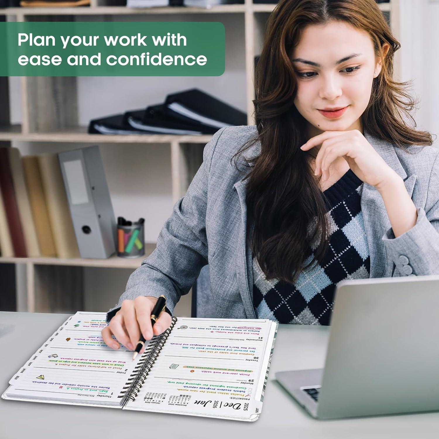 Planificador 2026 JEJEGO A5 Tapa Dura Semanal y Mensual