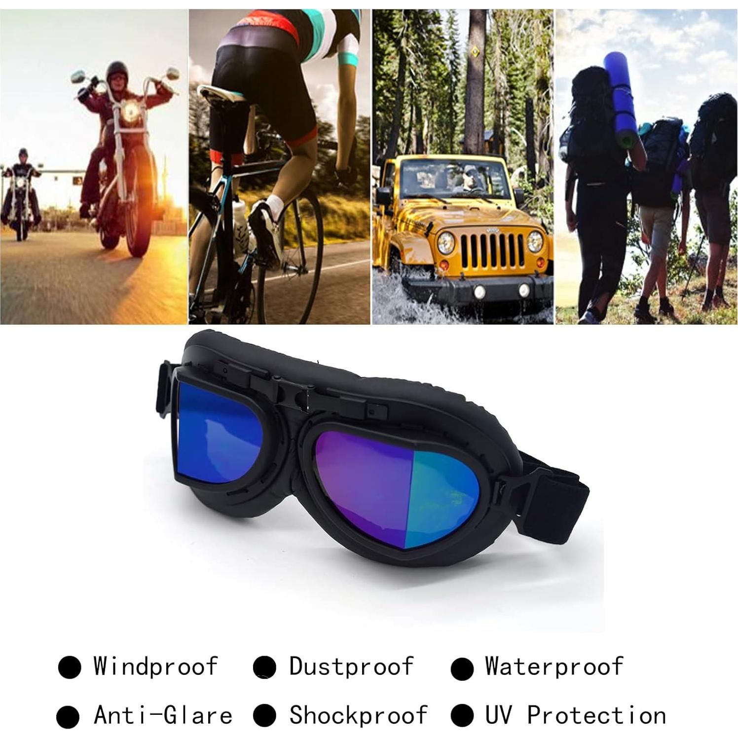 Gafas de Motocicleta Evomosa MG55 con Protección UV y Antiempañante