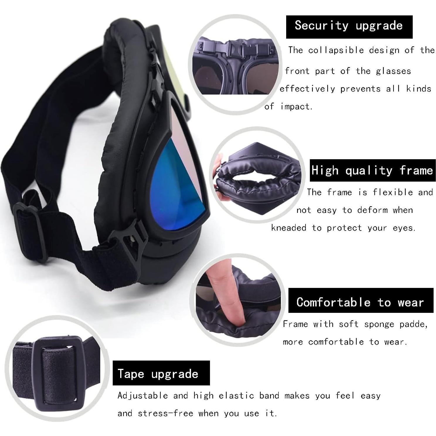 Gafas de Motocicleta Evomosa MG55 con Protección UV y Antiempañante