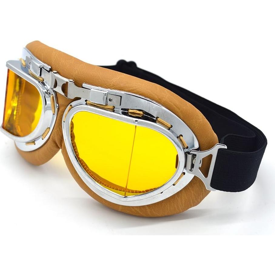 Gafas de Motocicleta Evomosa MG55 Amarillas Anti-vaho
