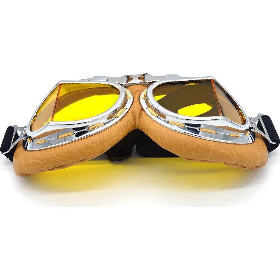 Gafas de Motocicleta Evomosa MG55 Amarillas Anti-vaho