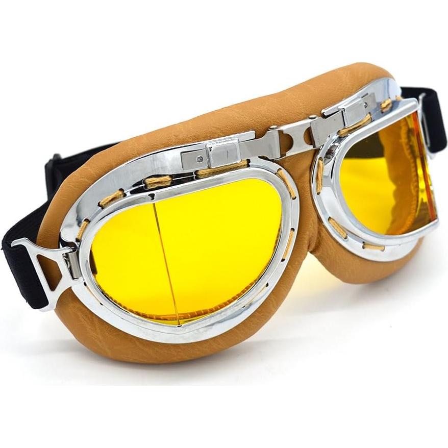 Gafas de Motocicleta Evomosa MG55 Amarillas Anti-vaho