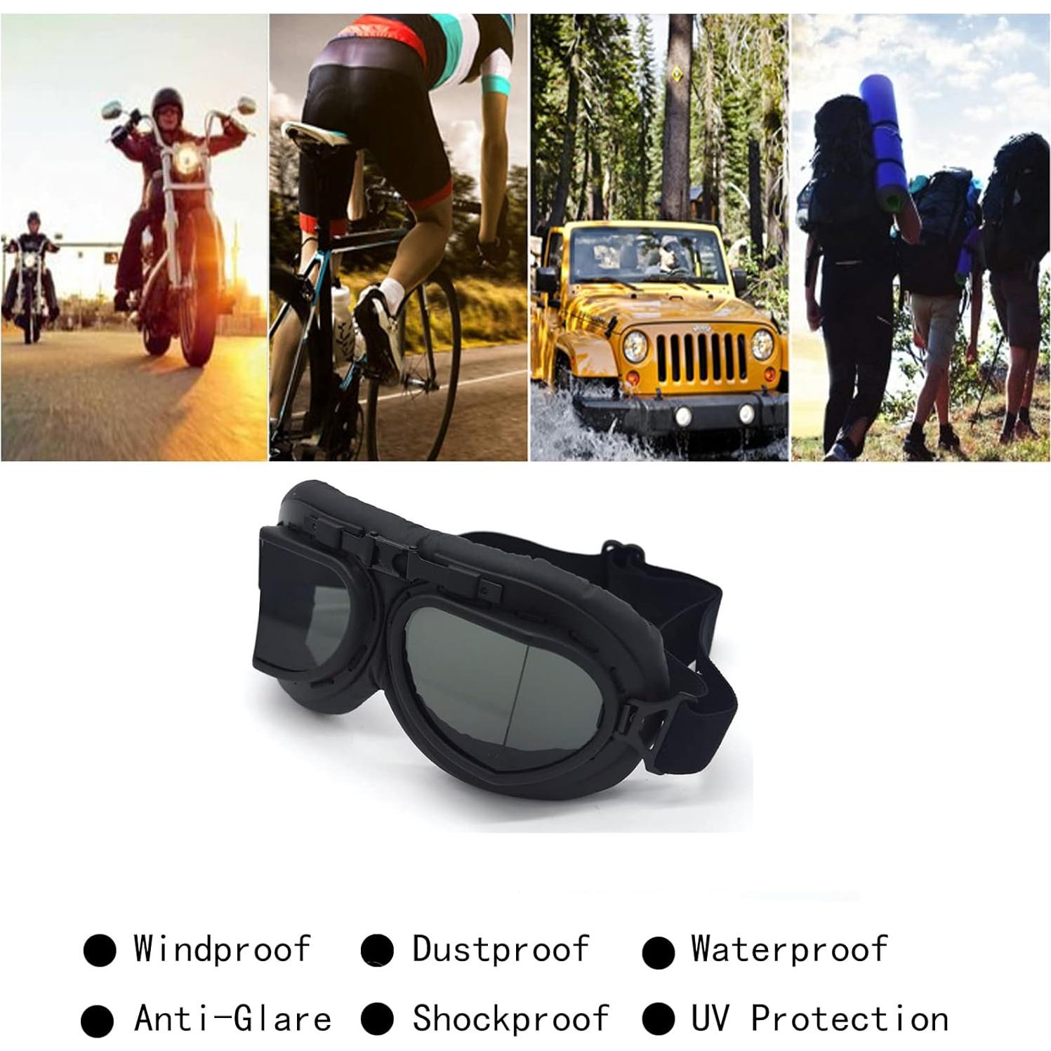 Gafas de motocicleta evomosa MG55-BB UV y antiempañante
