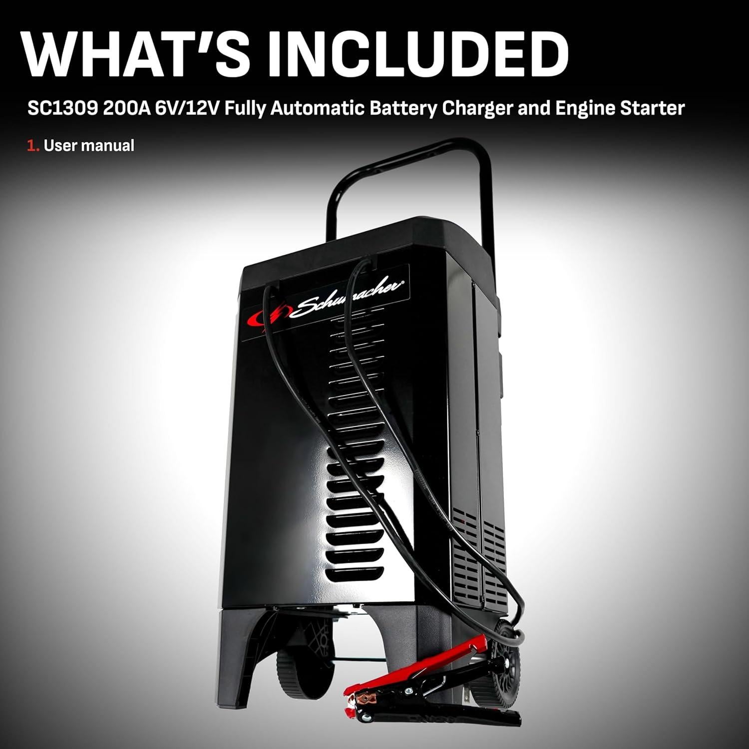 Cargador y Arrancador Schumacher SC1309 200A 6/12V Automático