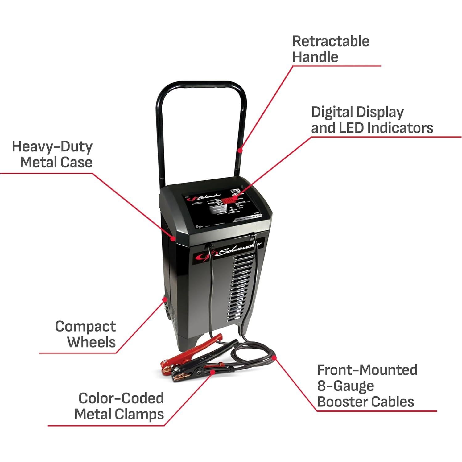 Cargador y Arrancador Schumacher SC1309 200A 6/12V Automático