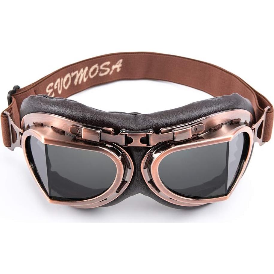 Gafas de Motocicleta Evomosa MG55 Vintage para Casco