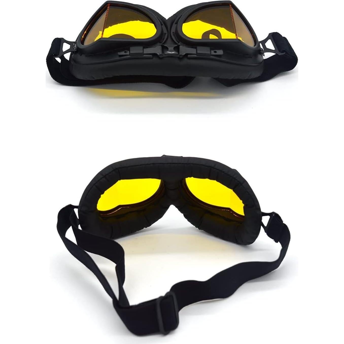 Gafas de Motocicleta Evomosa MG55 Amarillas Antiniebla