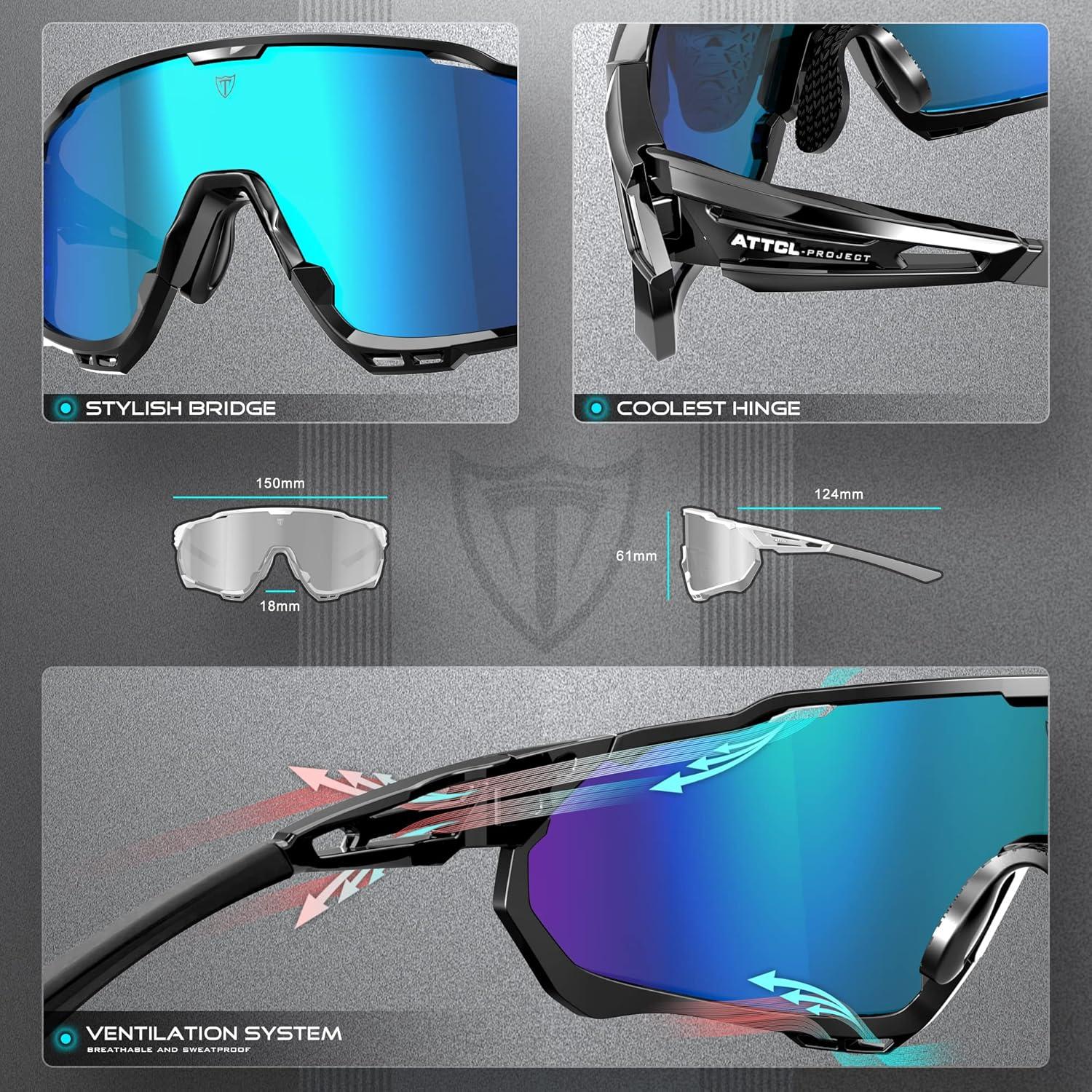 Gafas de sol ATTCL UV 400 para ciclismo y deportes