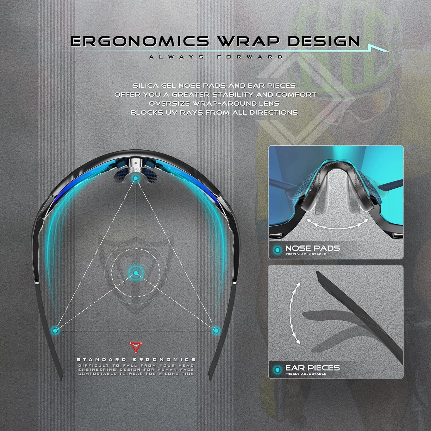 Gafas de sol ATTCL UV 400 para ciclismo y deportes