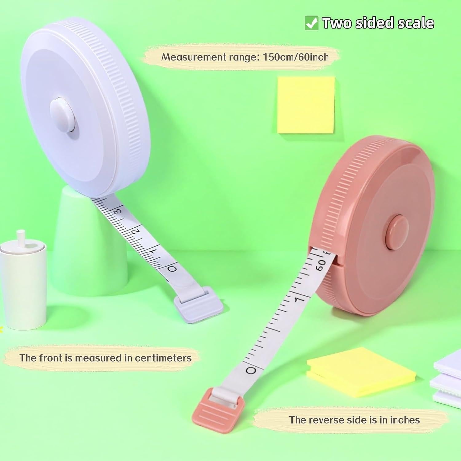 Juego de 4 Cintas Métricas Retráctiles Ryandesign 150 cm