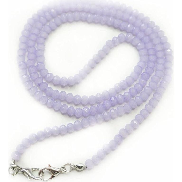 Cadena de Gafas de Cristal Lila para Mujeres 75 cm