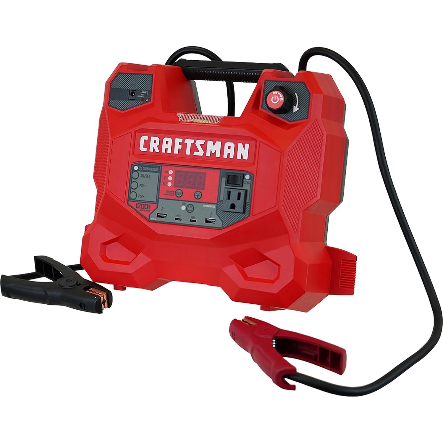 CRAFTSMAN Arrancador de Salto 1200A 12V y Estación Energía
