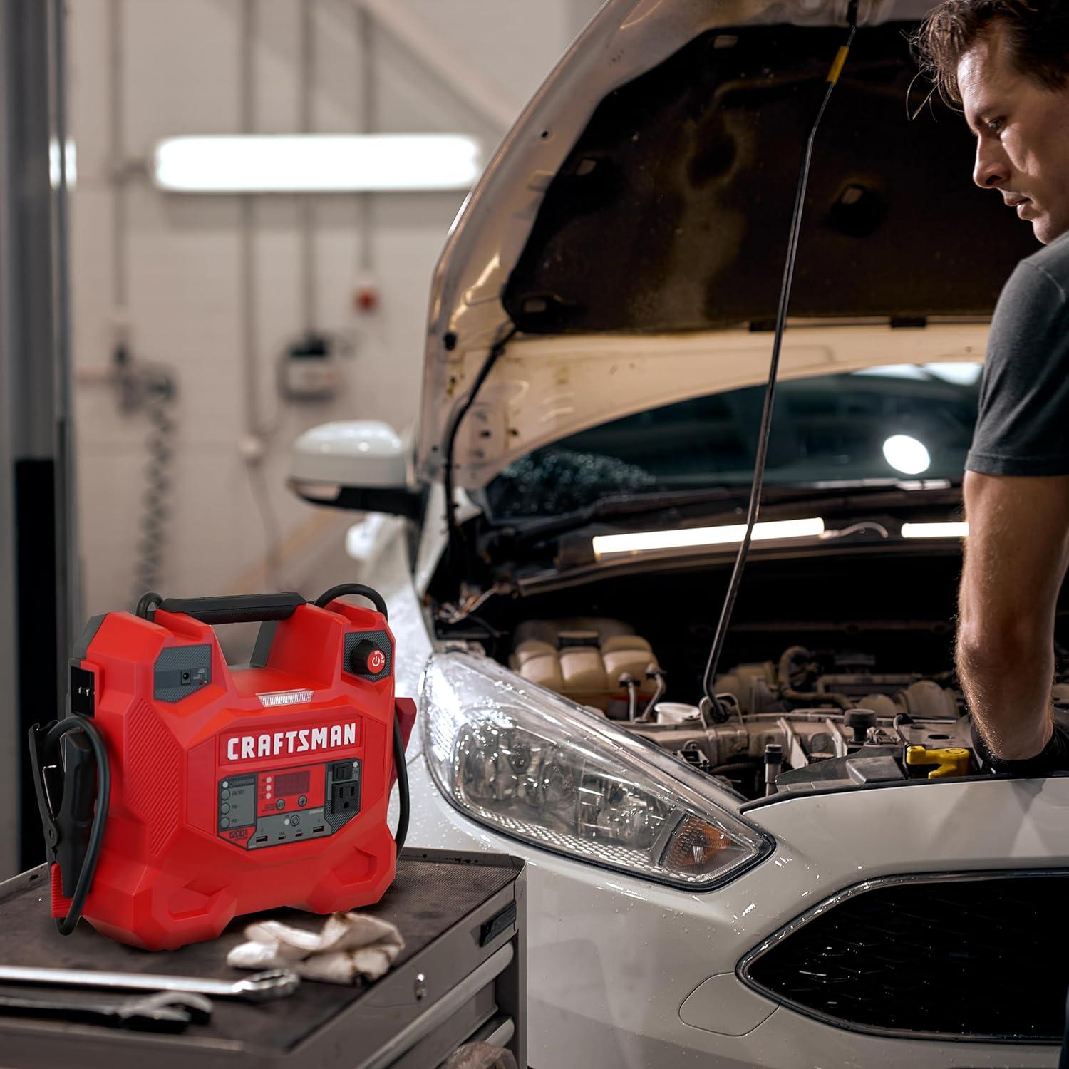 CRAFTSMAN Arrancador de Salto 1200A 12V y Estación Energía