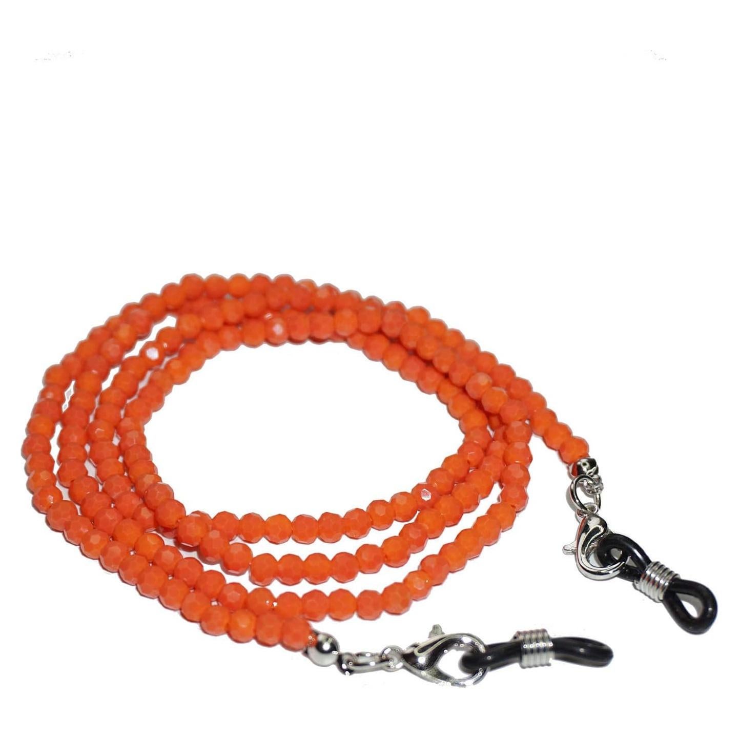 Cadena de Gafas de Cristal Rosa para Mujeres 75 cm