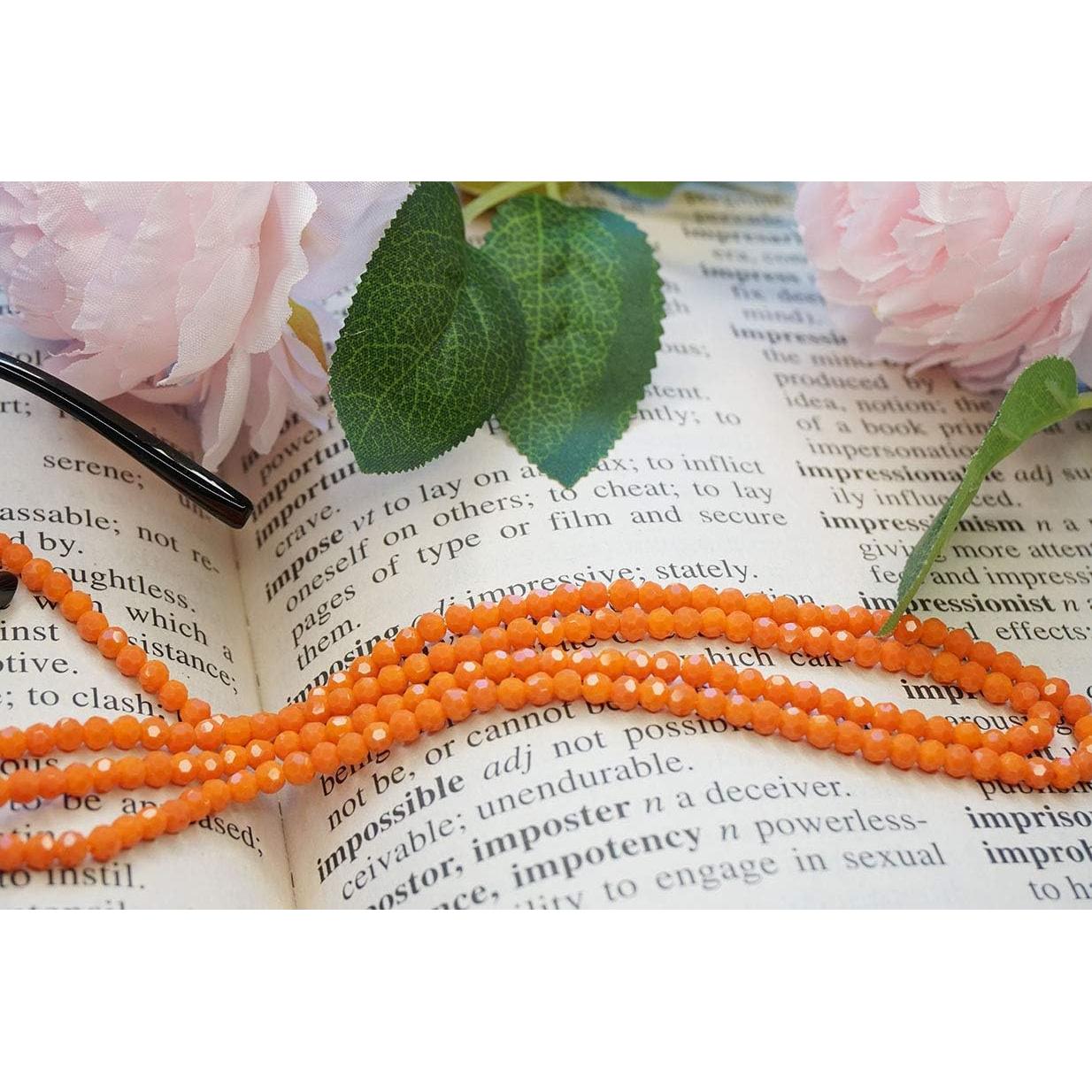 Cadena de Gafas de Cristal Rosa para Mujeres 75 cm