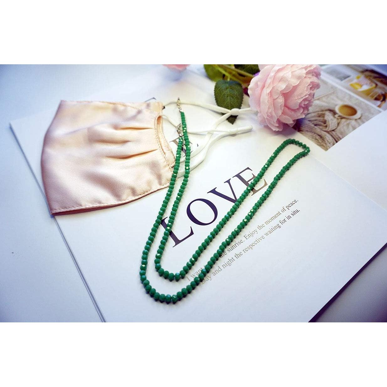 Cadena de Gafas Esmeralda para Mujeres - 75 cm, Diseño Único