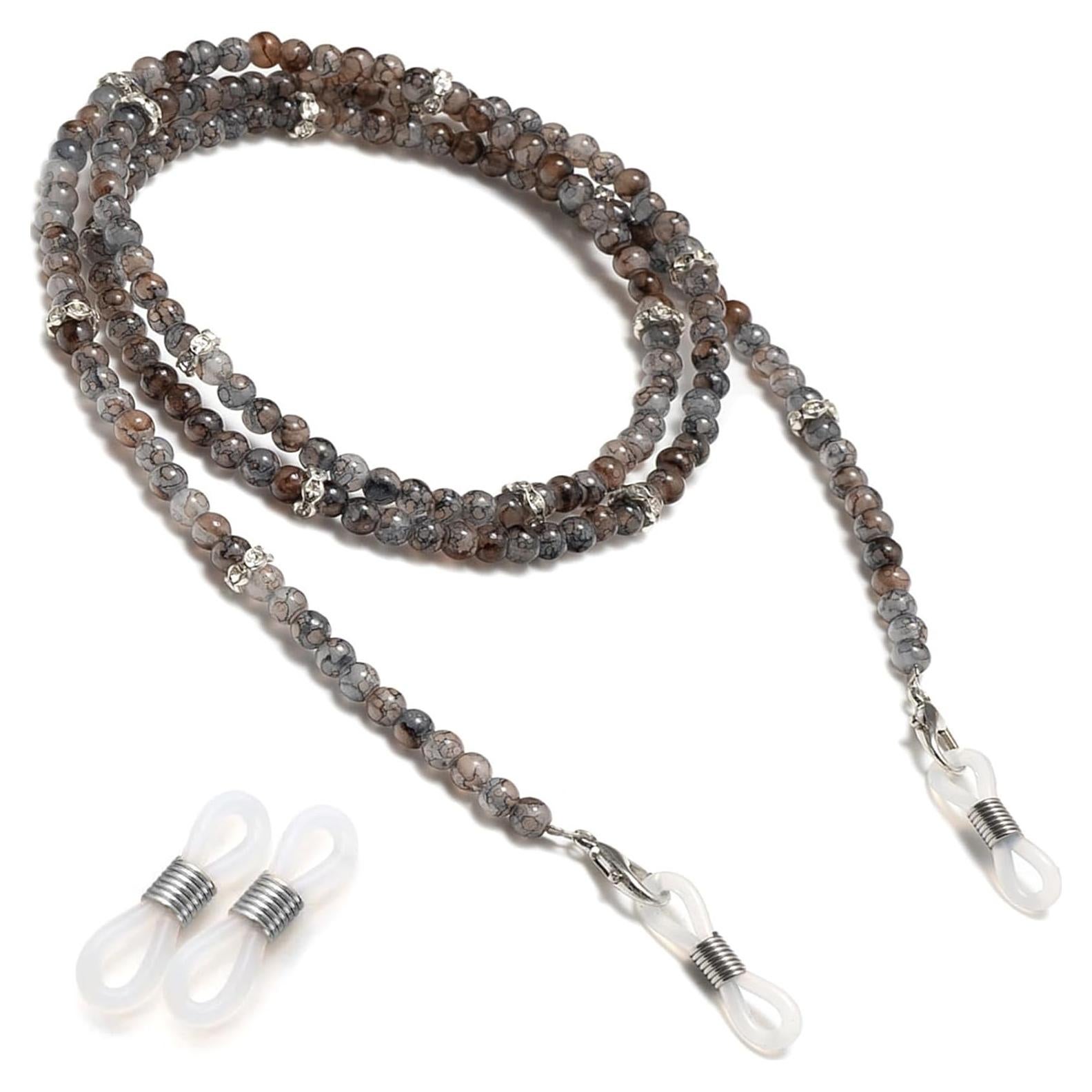 Cadena de Gafas BILIONE Cristal Negro 71 cm Multifuncional